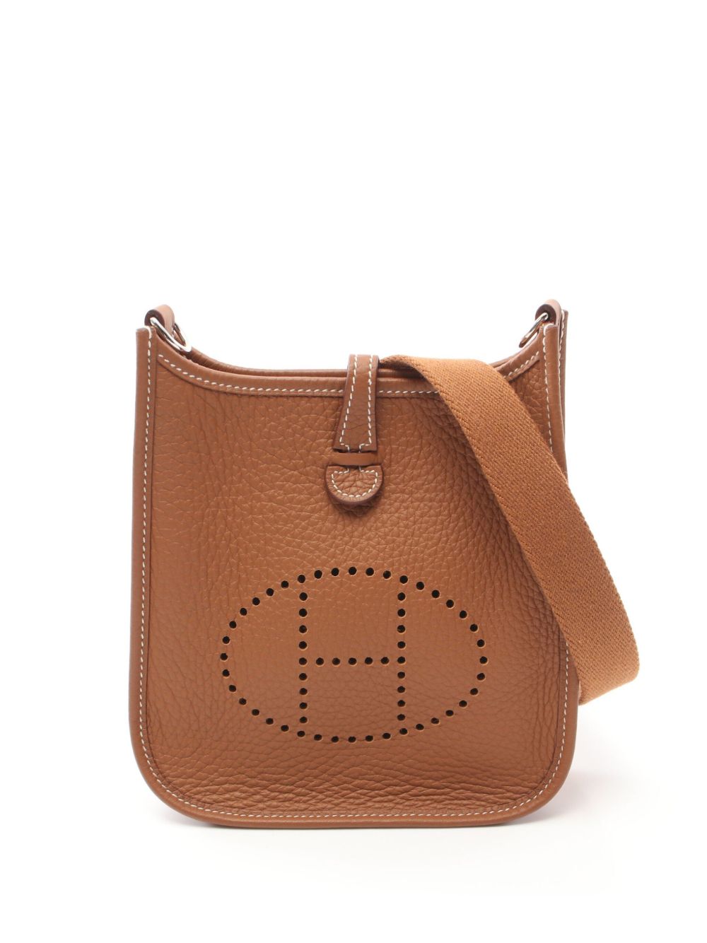 Hermès Pre-Owned Evelyne TPM 单肩包（2024年典藏款） - 褐色