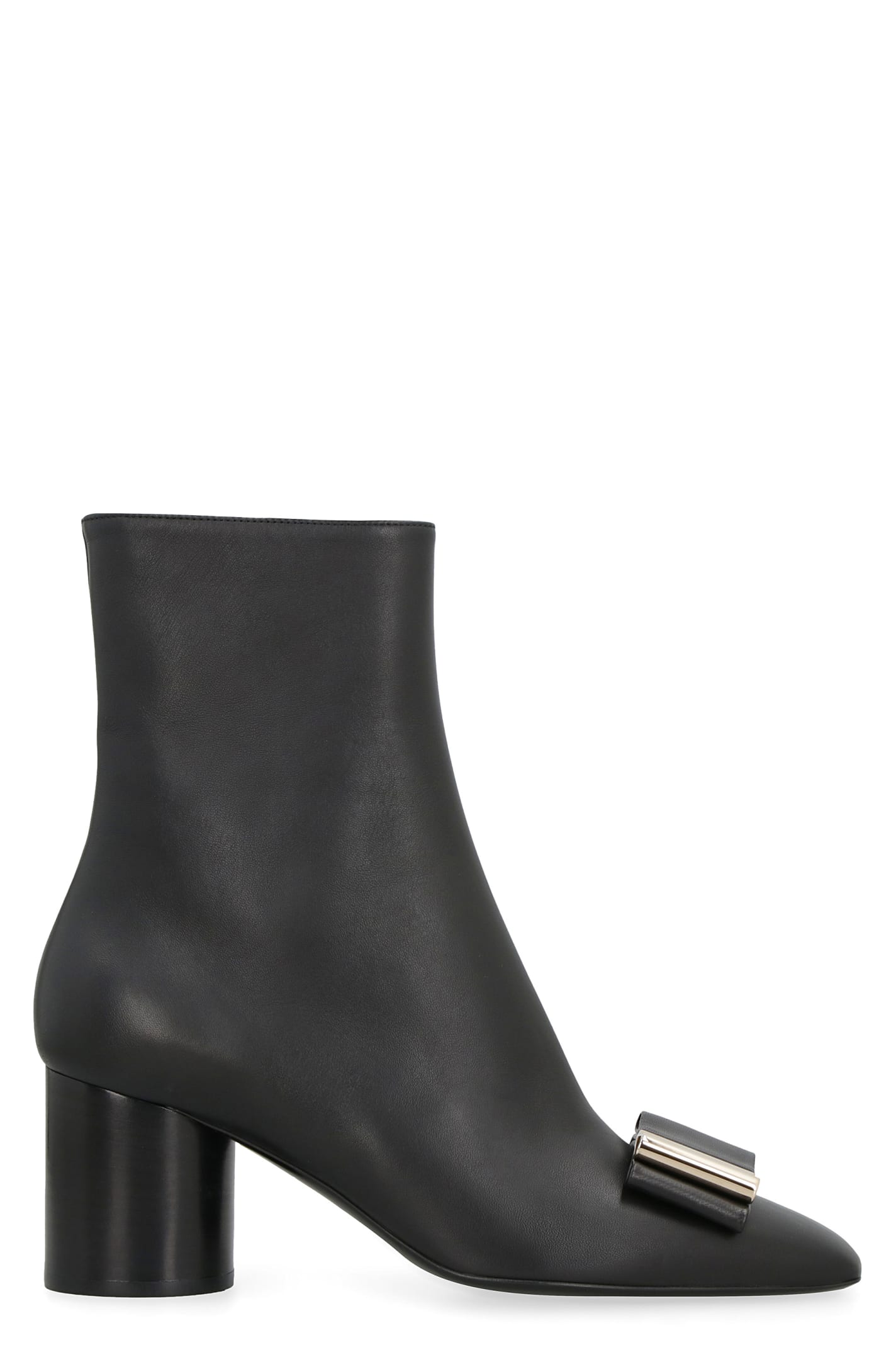 Ferragamo Leonia Leather Ankle Boots