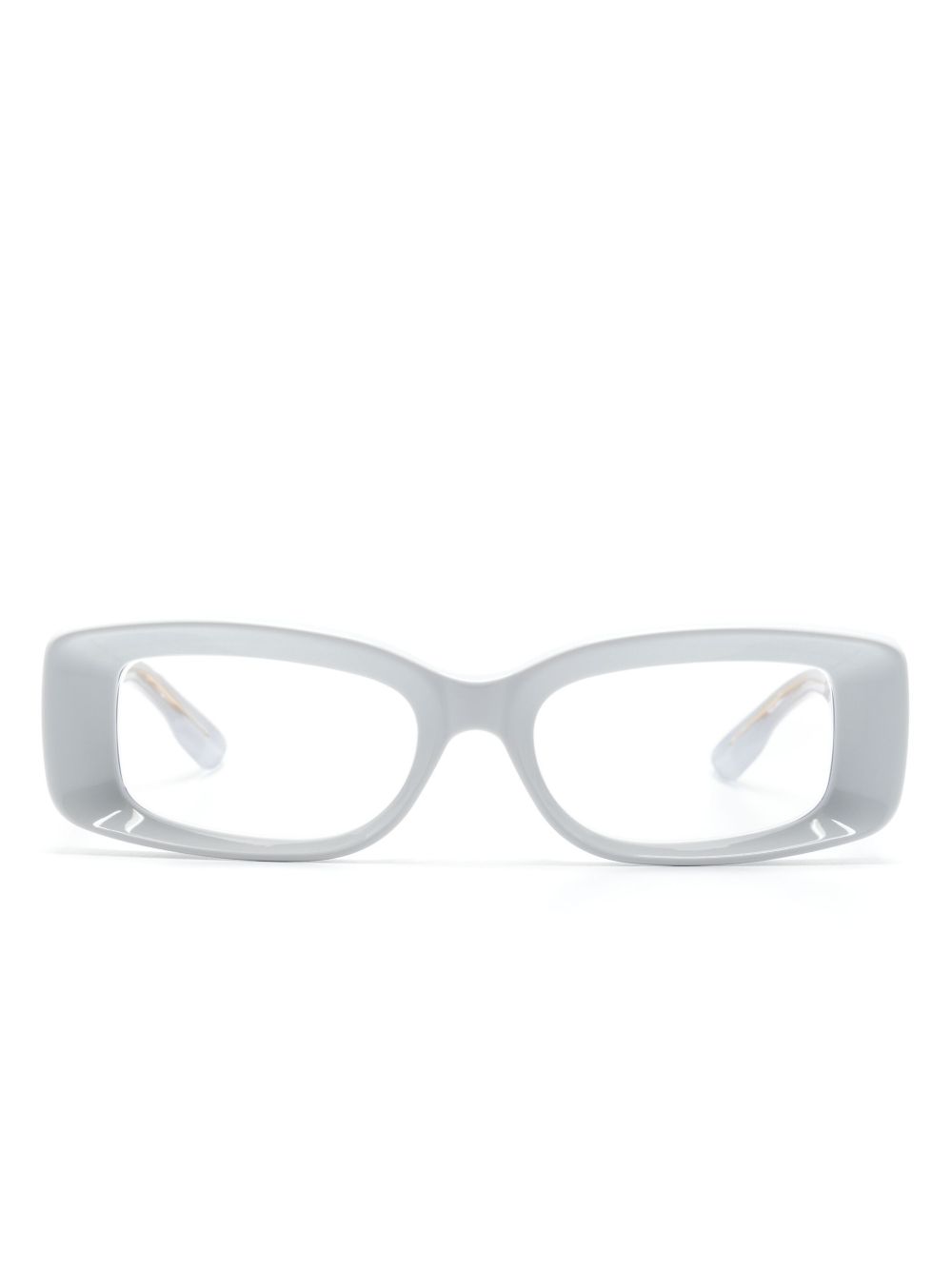 Gucci Eyewear 长方形镜框眼镜 - 灰色