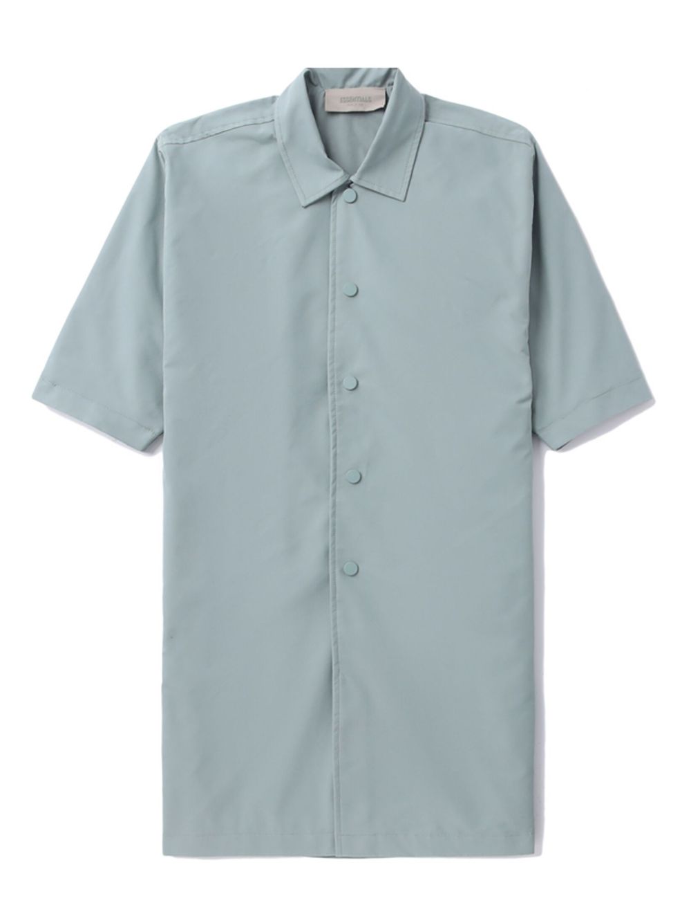 FEAR OF GOD ESSENTIALS 同色系logo细节衬衫 - 蓝色