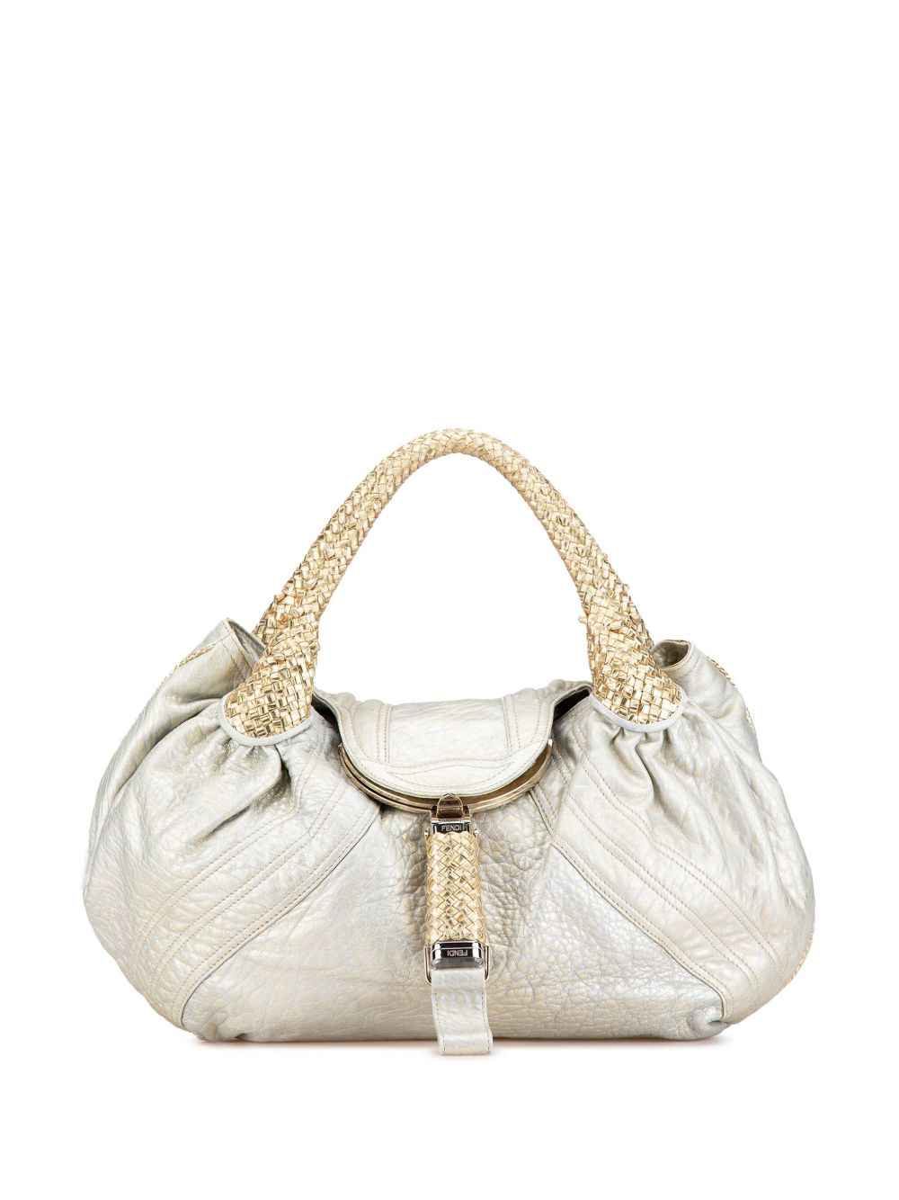 Fendi Pre-Owned 20th Century Metallic Leather Spy hobo bag - 金色