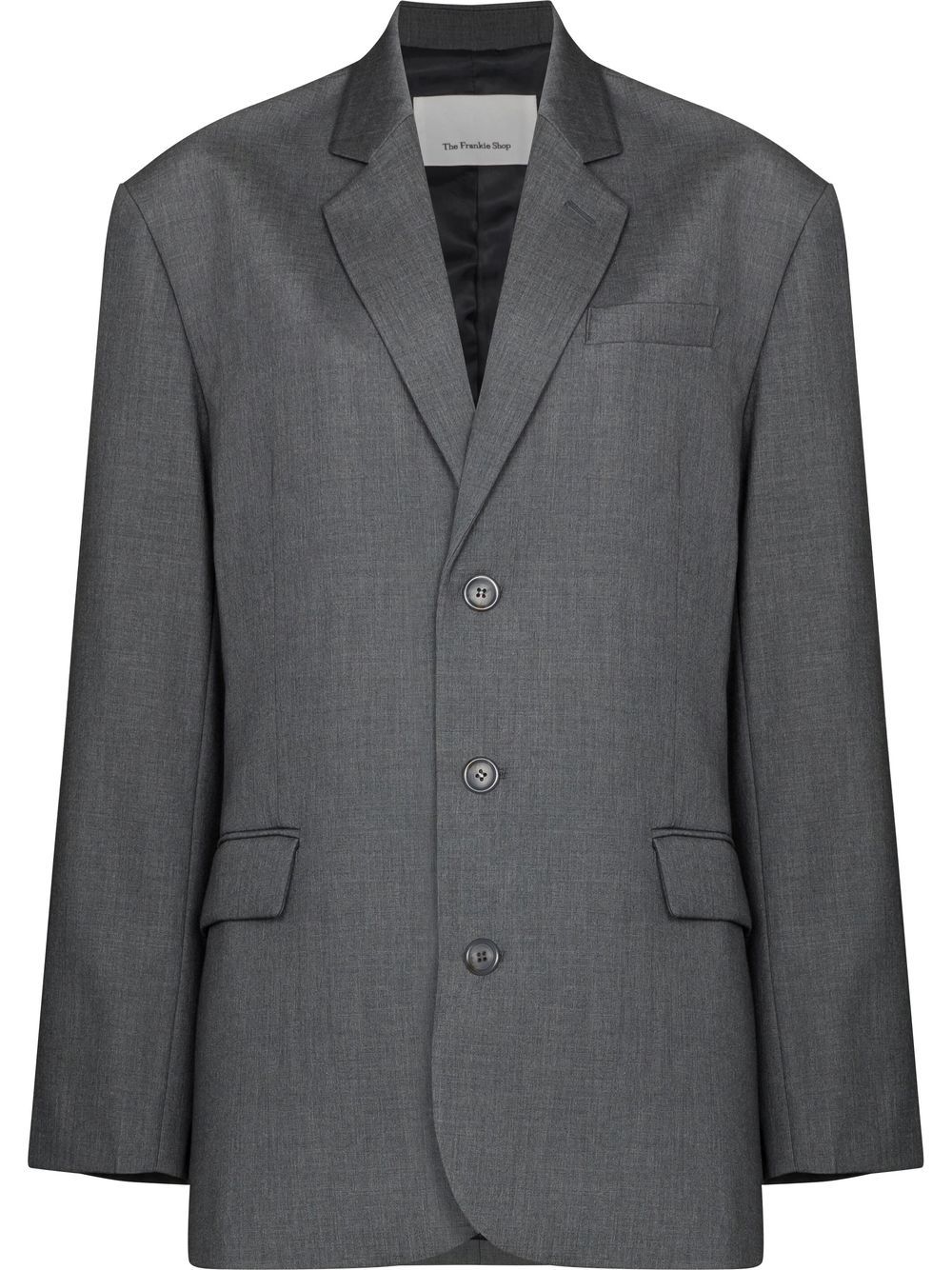 The Frankie Shop Gelso Oversized 单排扣西装夹克 - 灰色
