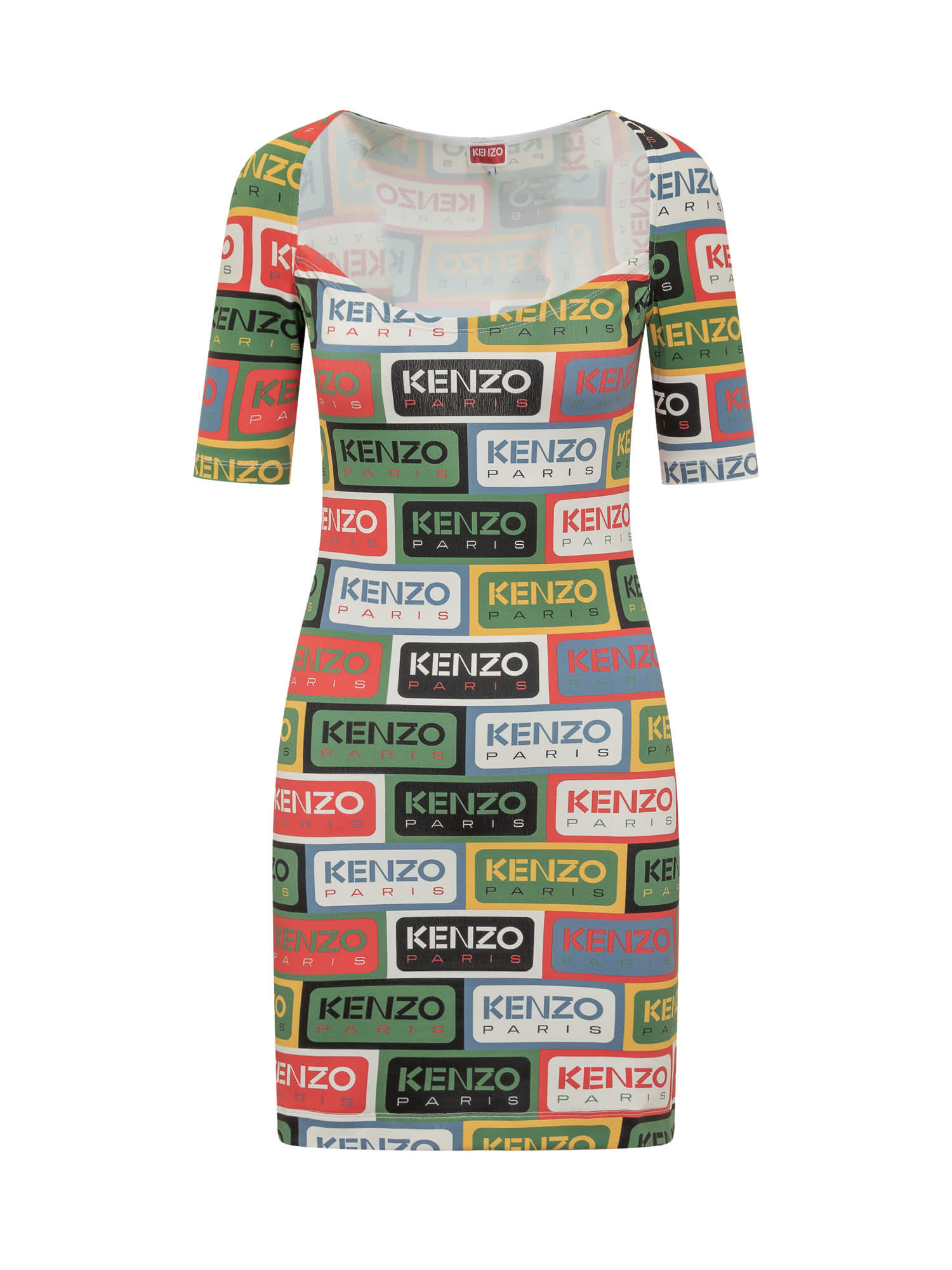Kenzo 紧身连衣裙标签