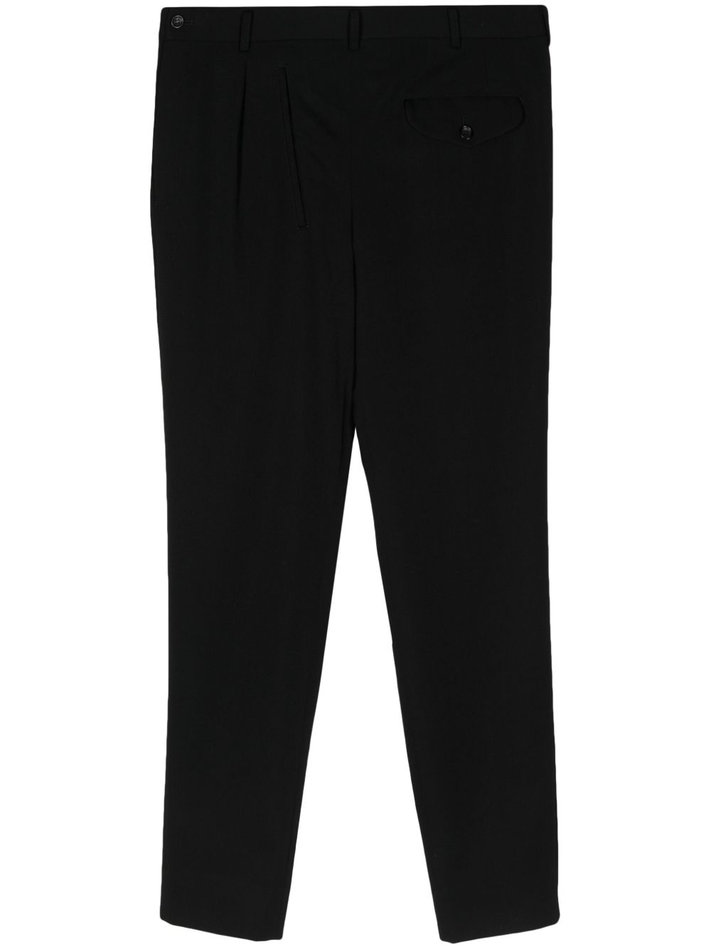 Comme des Garçons Homme Plus 双面羊毛长裤 - 黑色