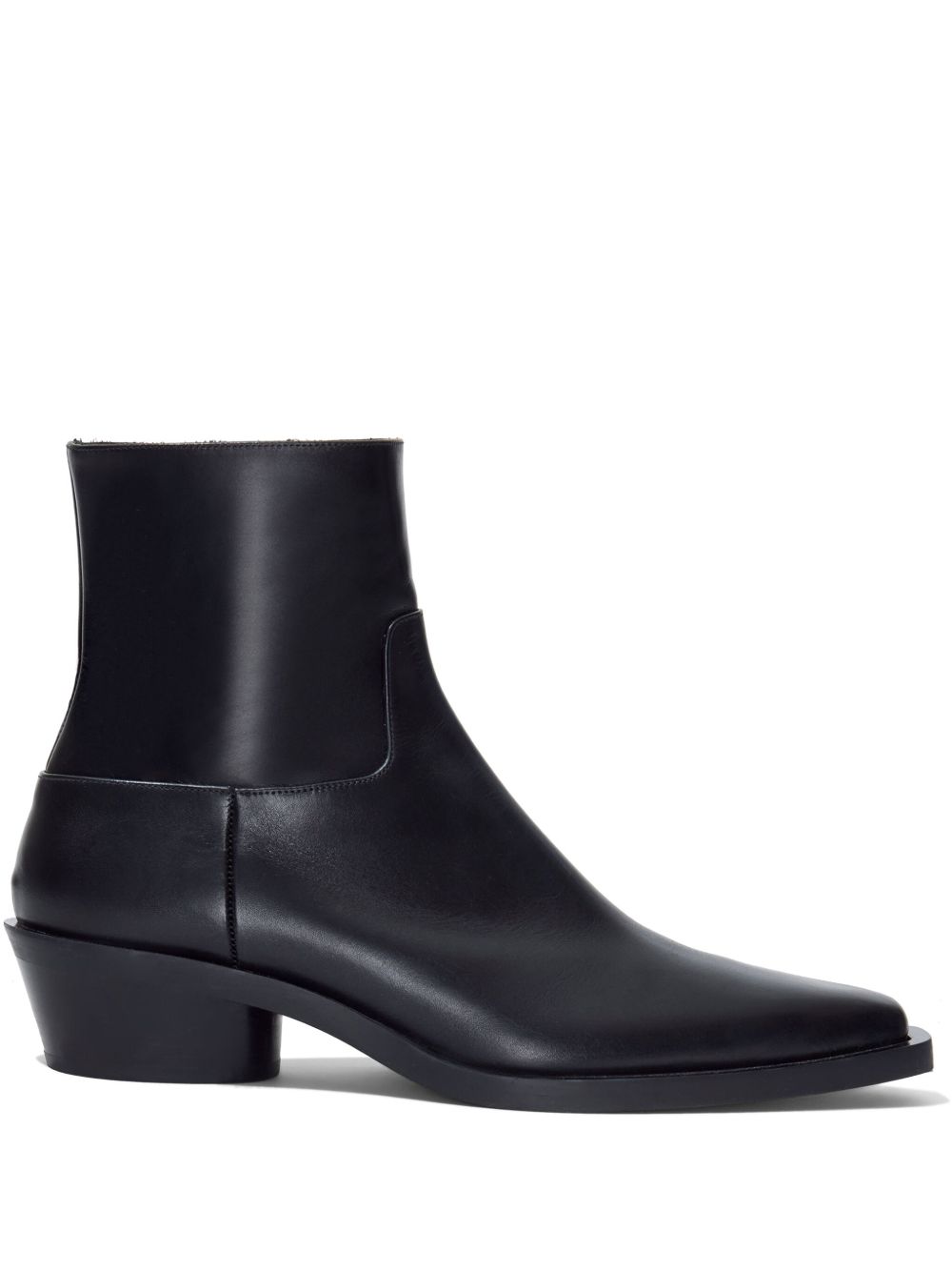 Proenza Schouler Bronco 皮质及踝靴 - 黑色