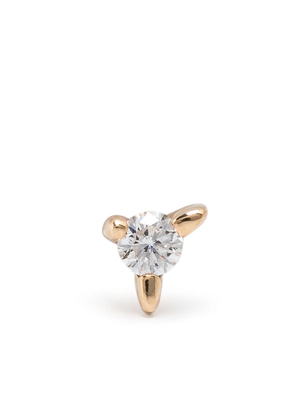 Maria Black 14kt yellow gold Fuzzy Glitz diamond single earring - 金色
