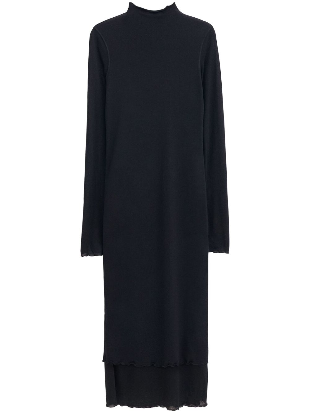 Filippa K Layered Frill 迷你连衣裙 - 黑色