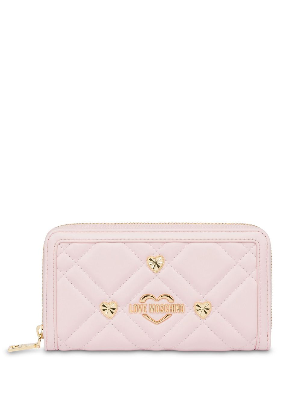 Love Moschino logo标牌钱包 - 粉色