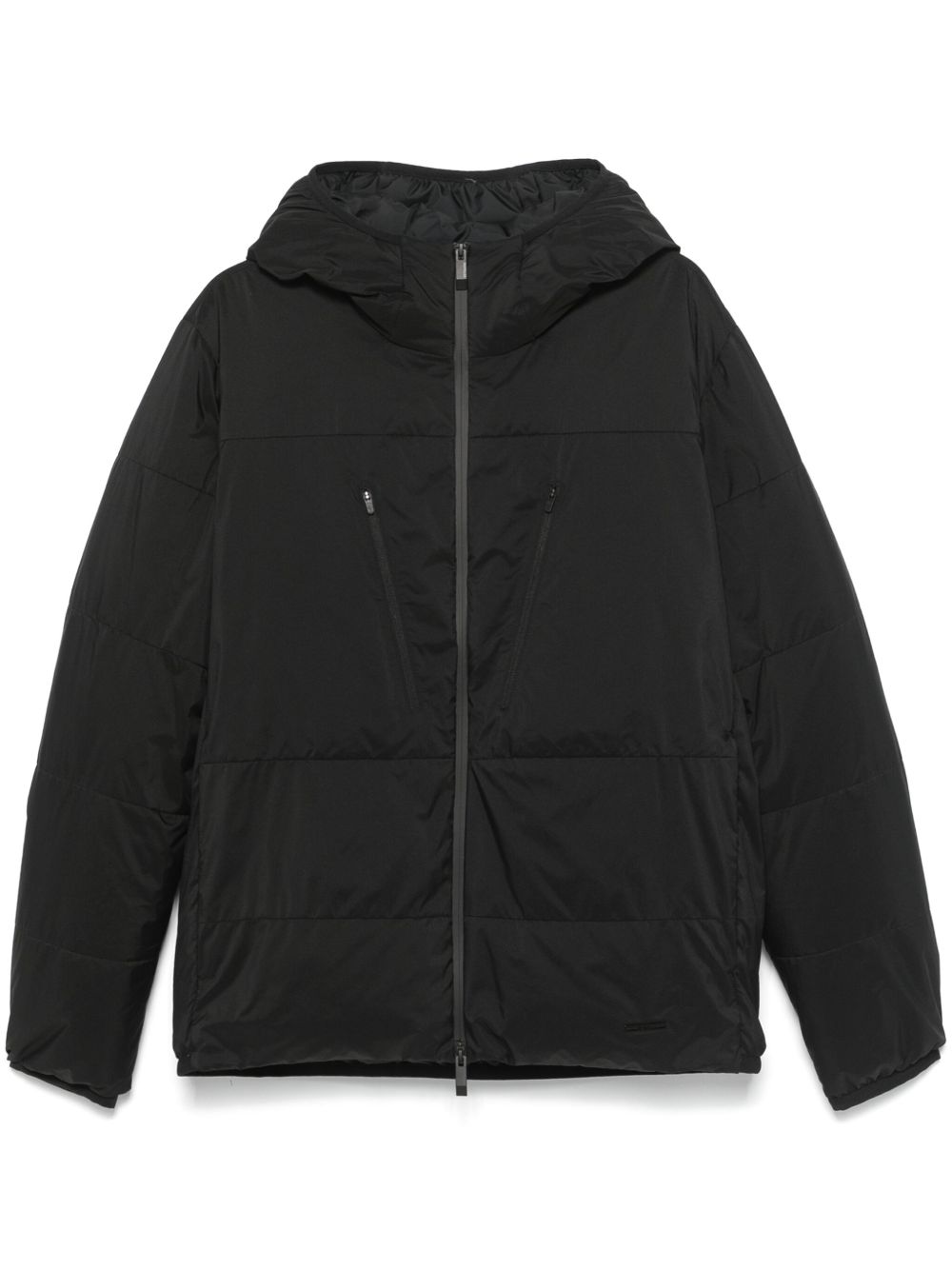 Moncler Hutte 夹克 - 黑色