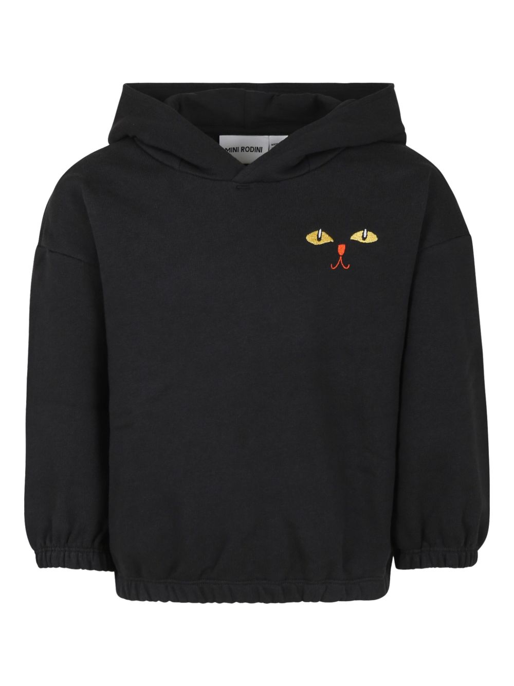 Mini Rodini 刺绣连帽衫 - 黑色