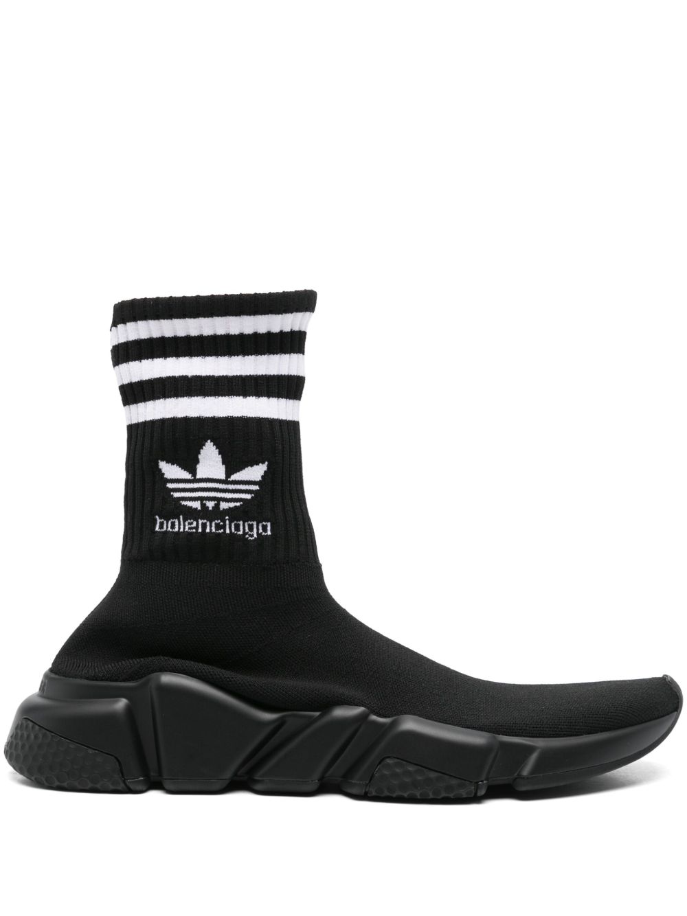 Balenciaga x adidas Speed 运动鞋 - 黑色