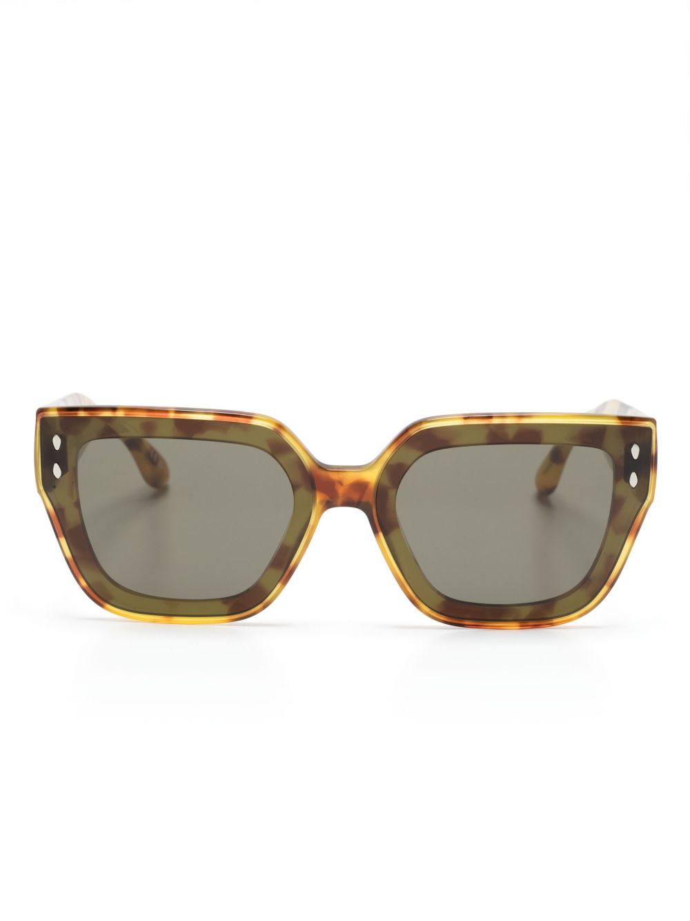 Isabel Marant Eyewear 方框太阳眼镜 - 黄色