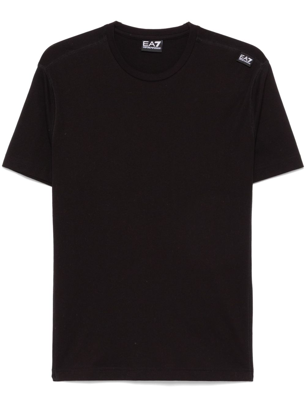 Ea7 Emporio Armani logo贴花T恤 - 黑色