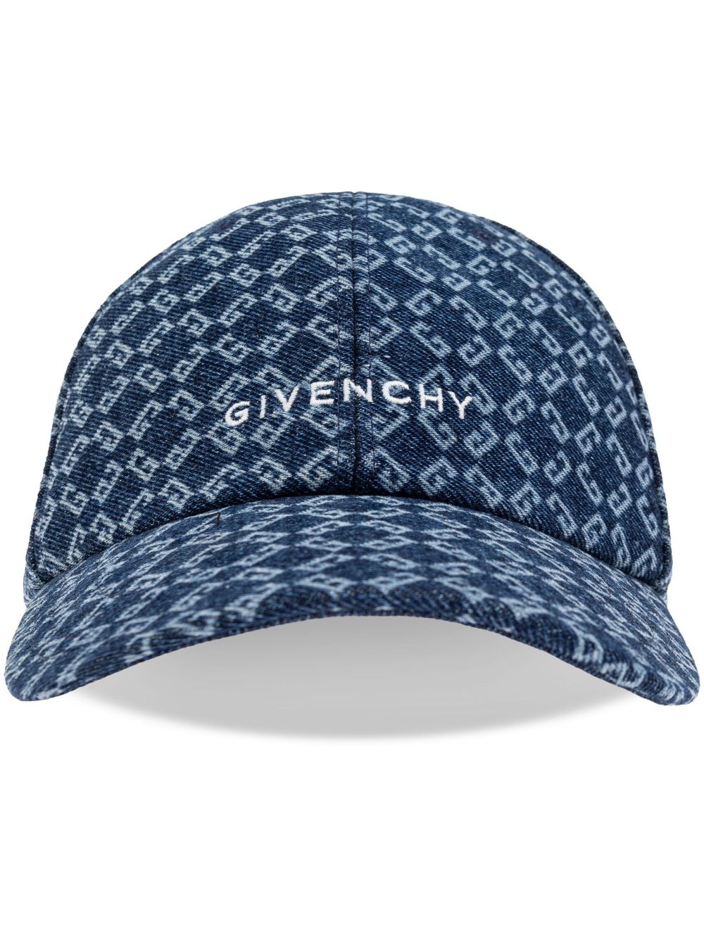 Givenchy 经典logo提花棒球帽 - 蓝色