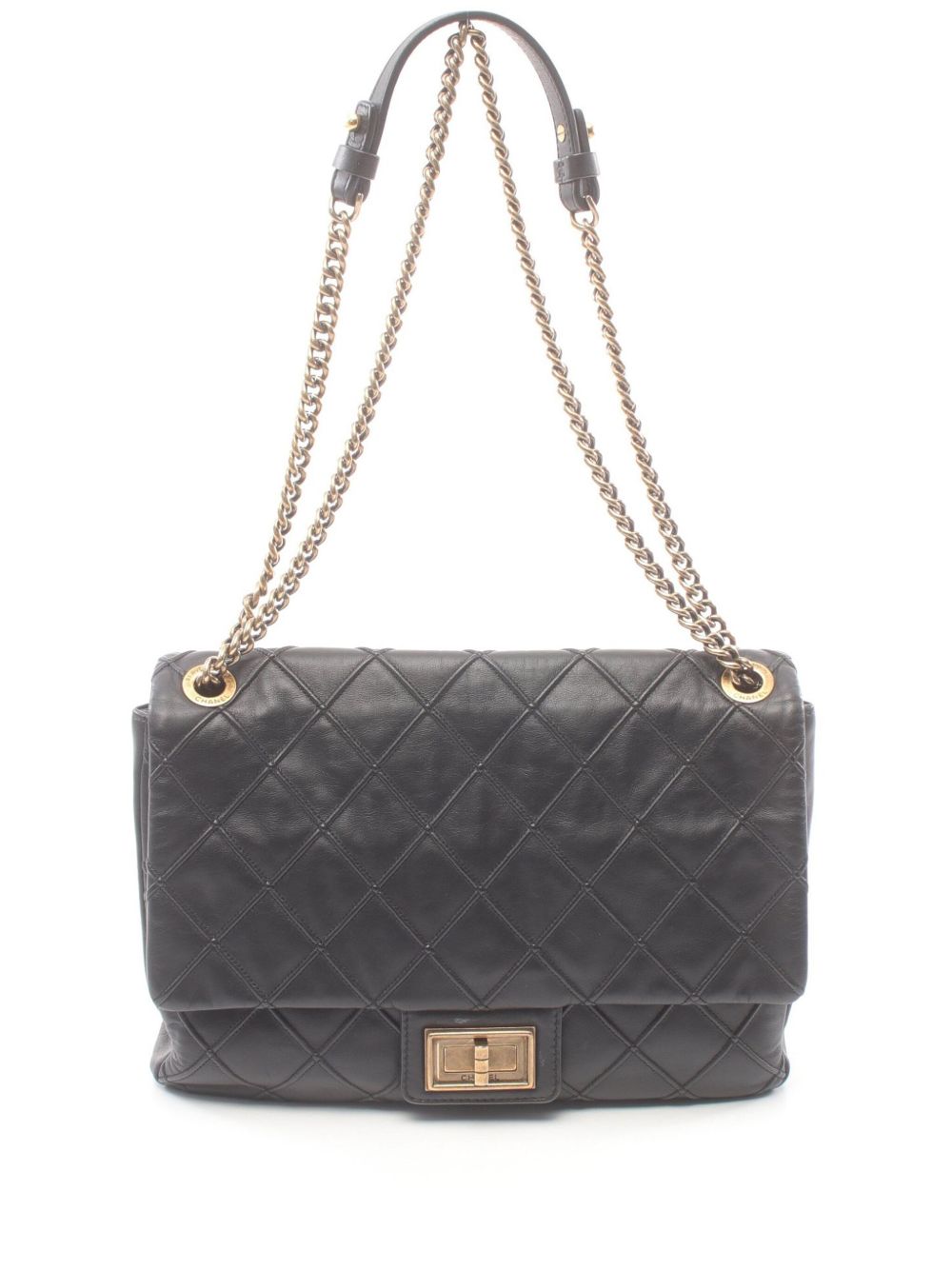 CHANEL Pre-Owned 2.55 单肩包（2012-2013年典藏款） - 黑色