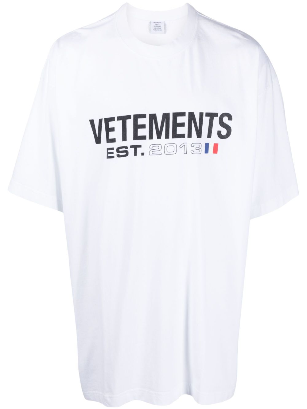 VETEMENTS logo印花棉T恤 - 白色