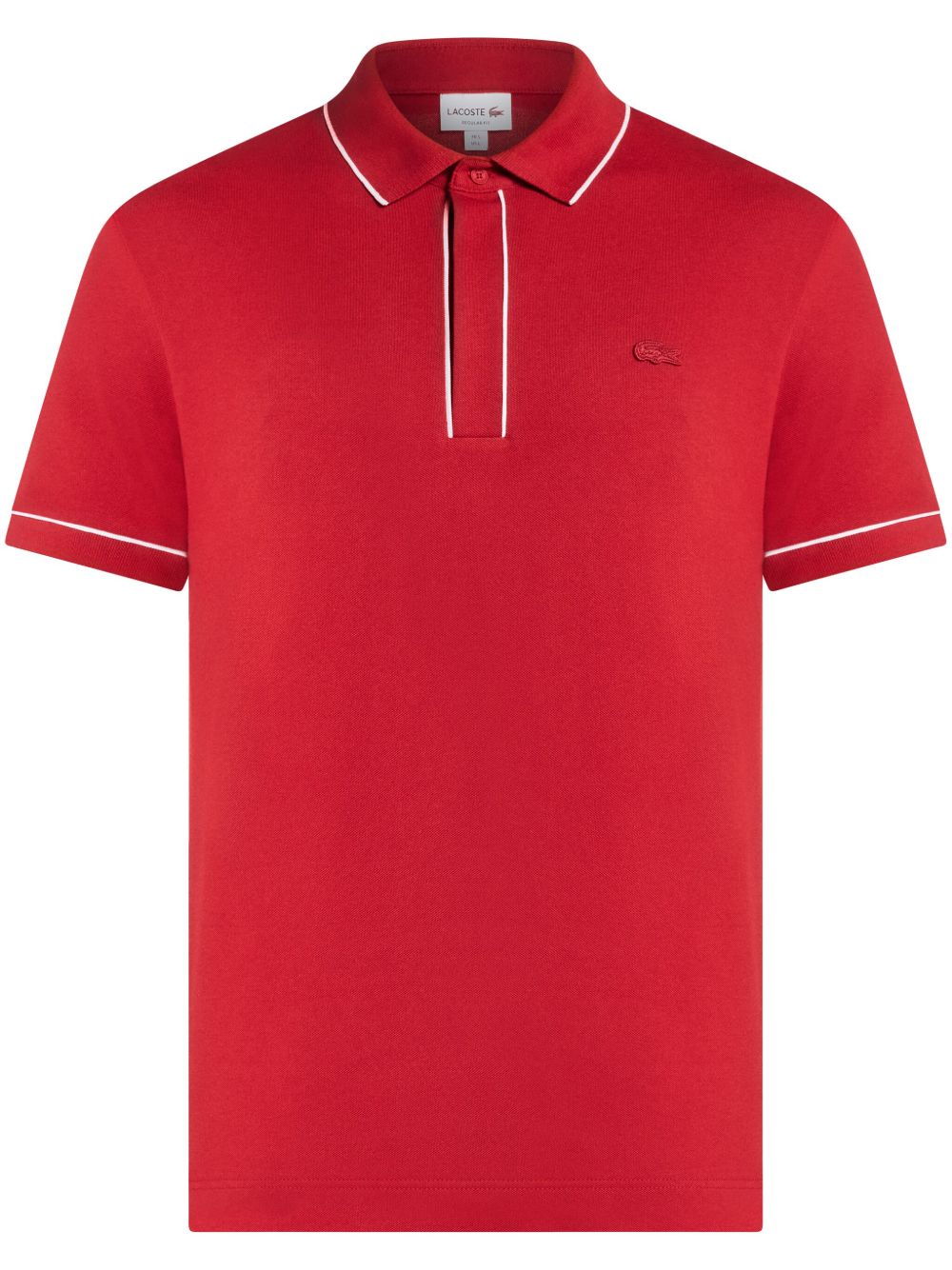 Lacoste logo贴花polo衫 - 红色