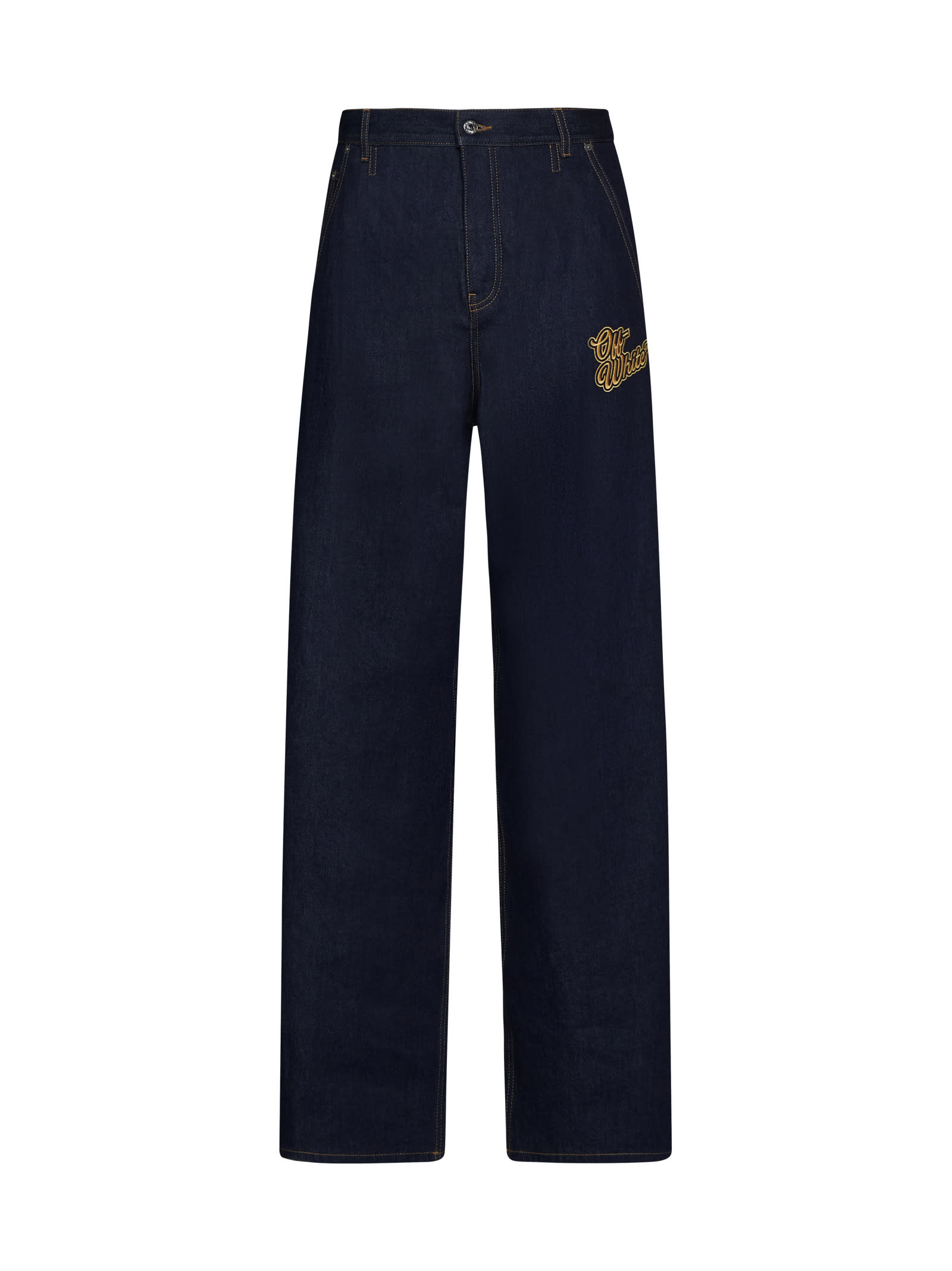 Off-White 90s Mid-rise Straight Leg Jeans