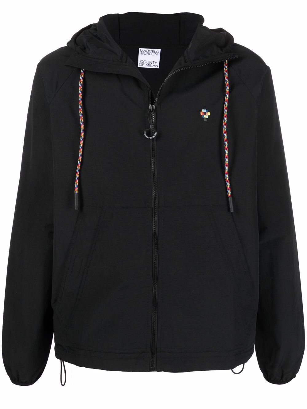 Marcelo Burlon County of Milan 轻薄防风夹克 - 黑色