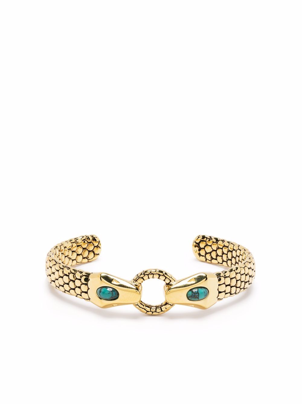 Aurelie Bidermann Tao 双蛇造型手镯 - 金色
