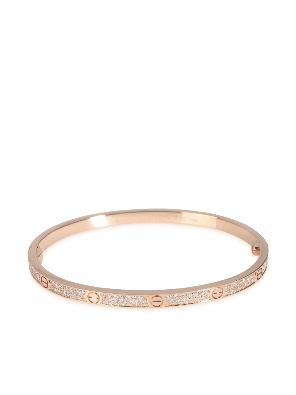 Cartier 18K玫瑰金小号 Love 钻石手链（典藏款） - 粉色