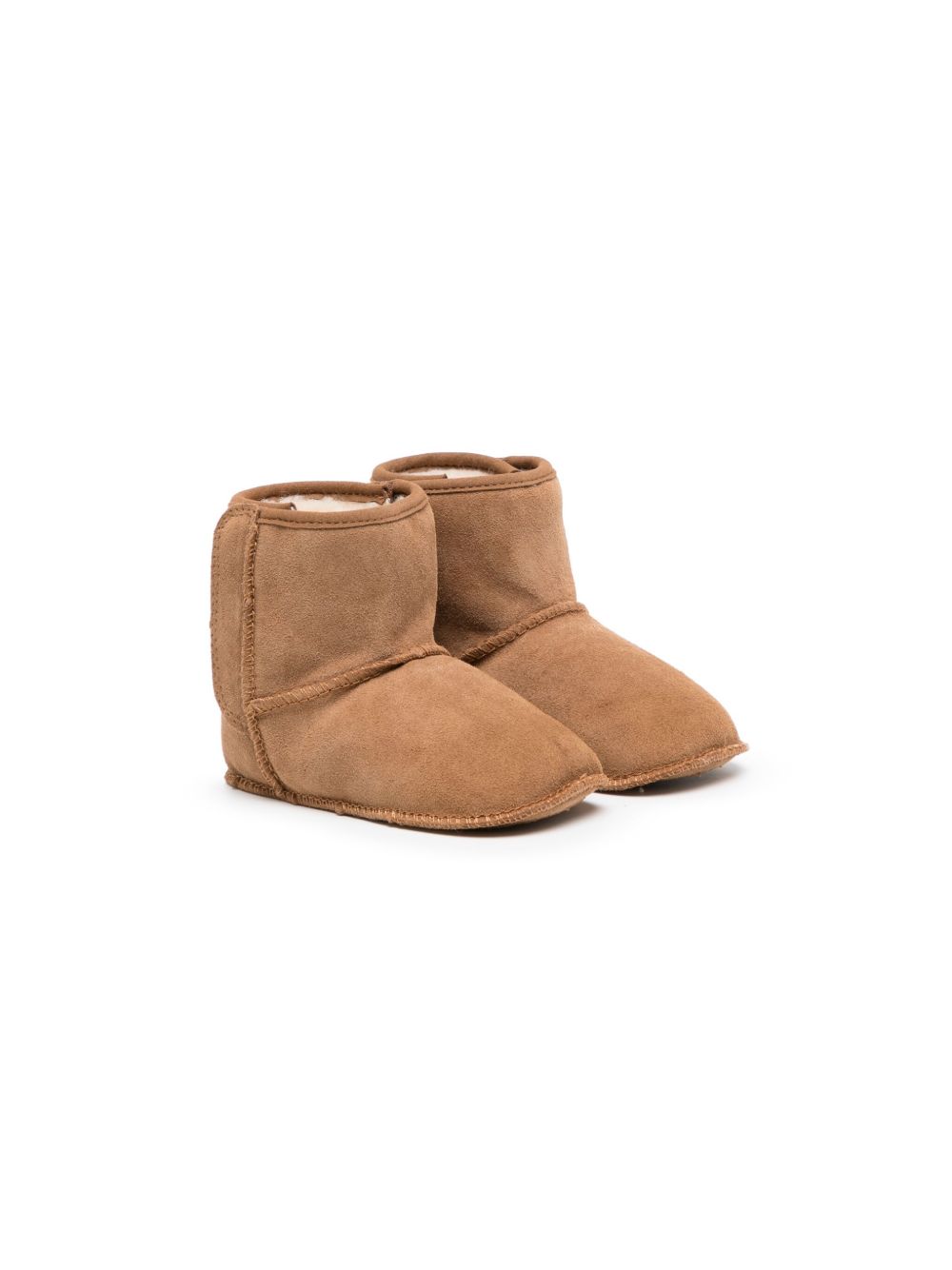 UGG Kids Baby Classic 皮毛一体短靴 - 褐色