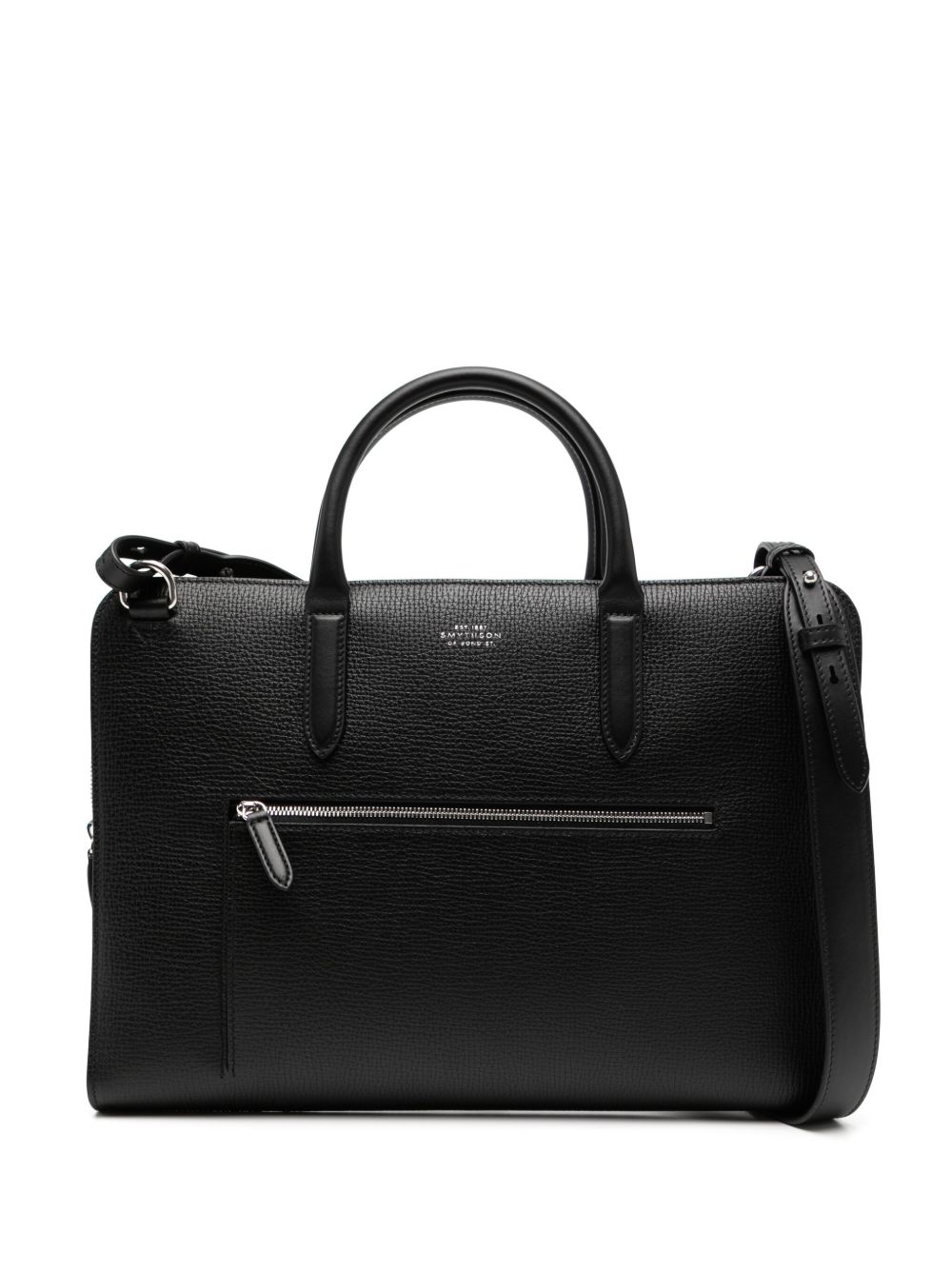 Smythson Ultra Slim 公文包 - 黑色