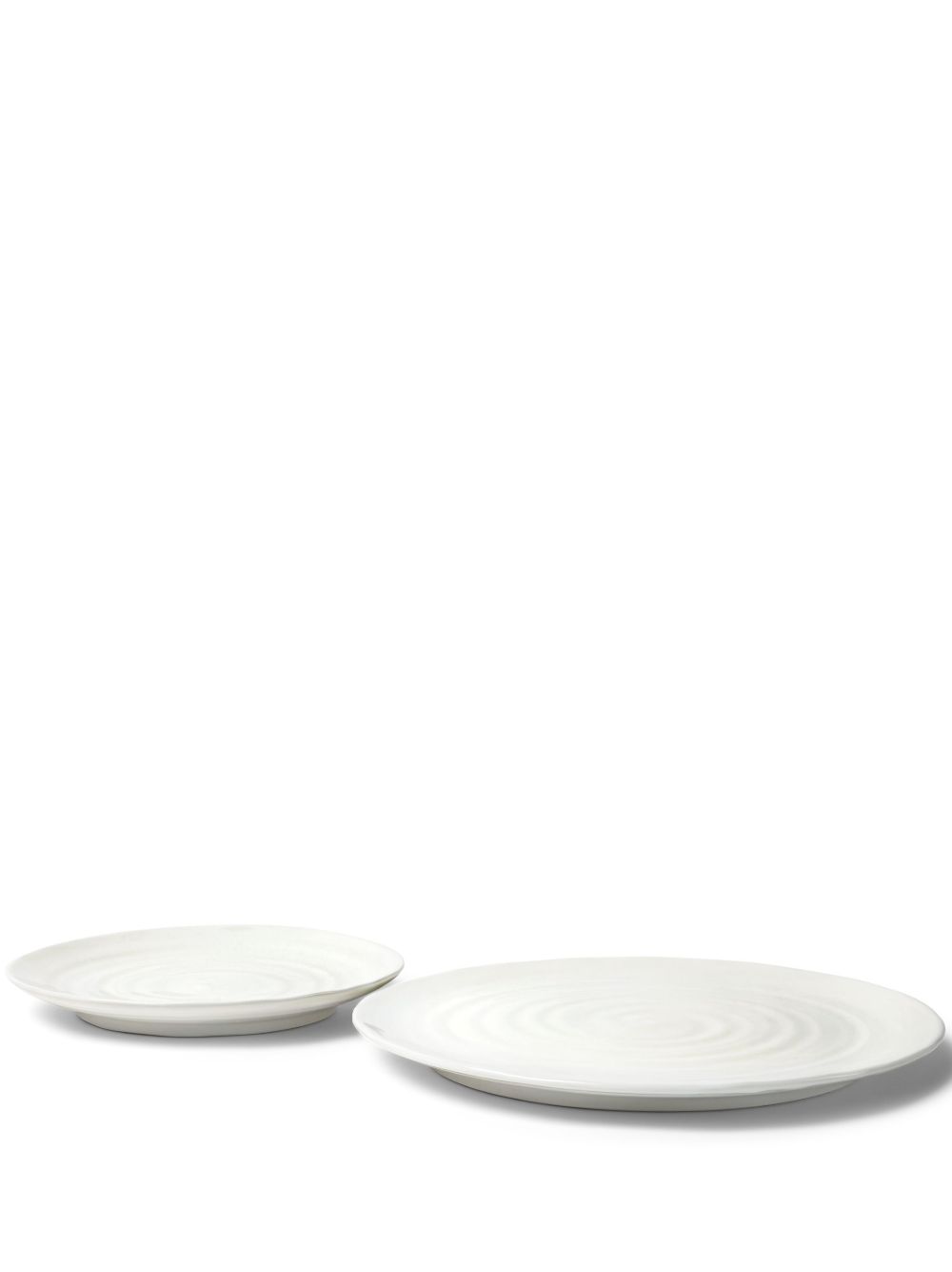 Brunello Cucinelli 陶瓷盘套装 - 白色