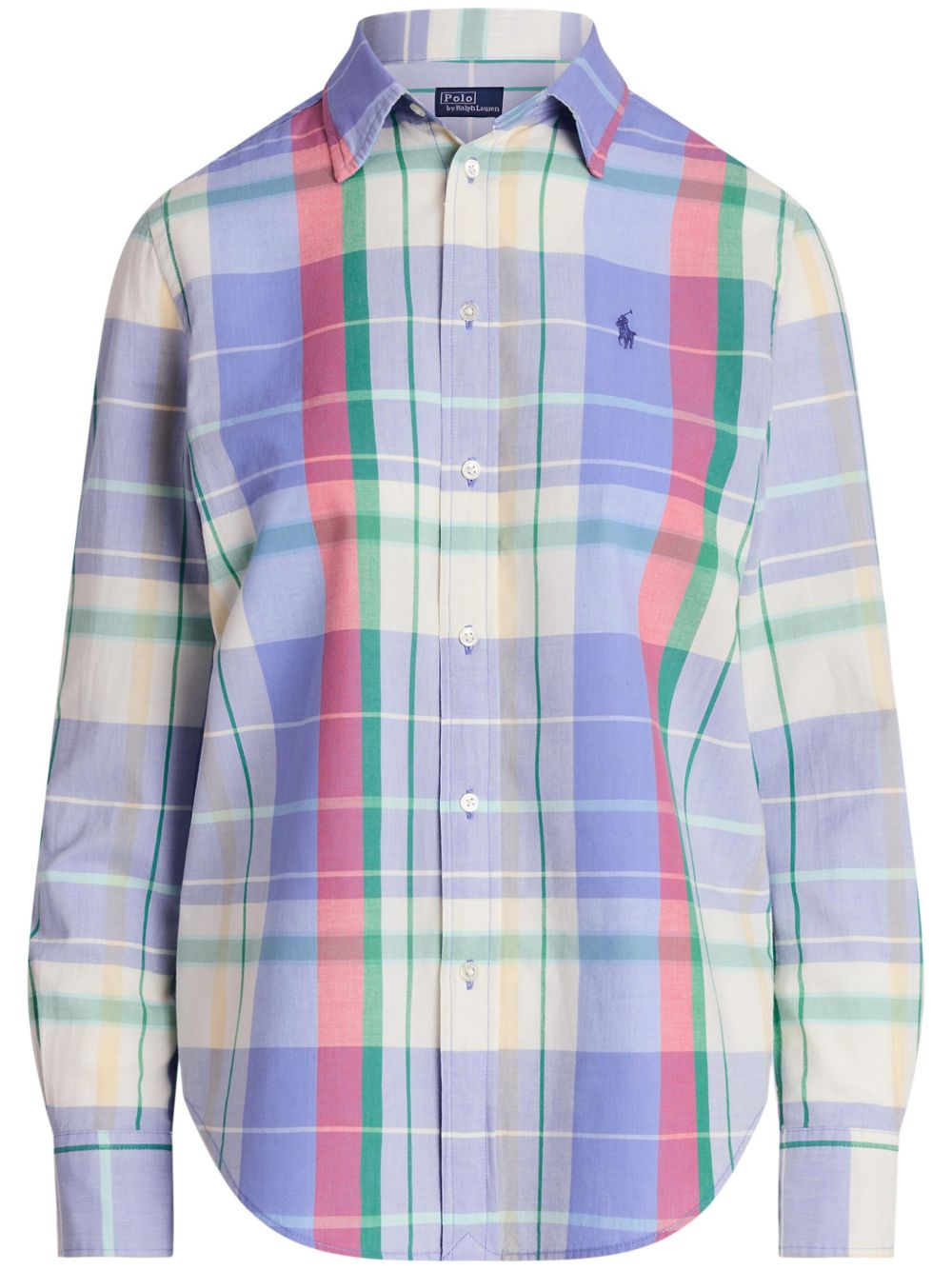 Polo Ralph Lauren 格纹棉衬衫 - 蓝色