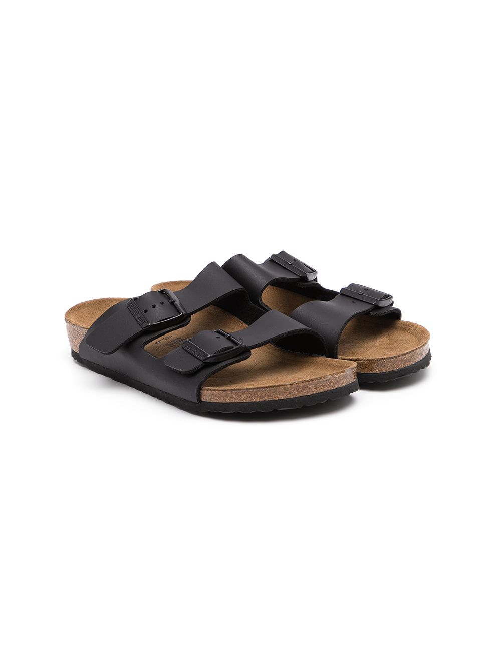 Birkenstock Kids Arizona 搭扣凉鞋 - 黑色