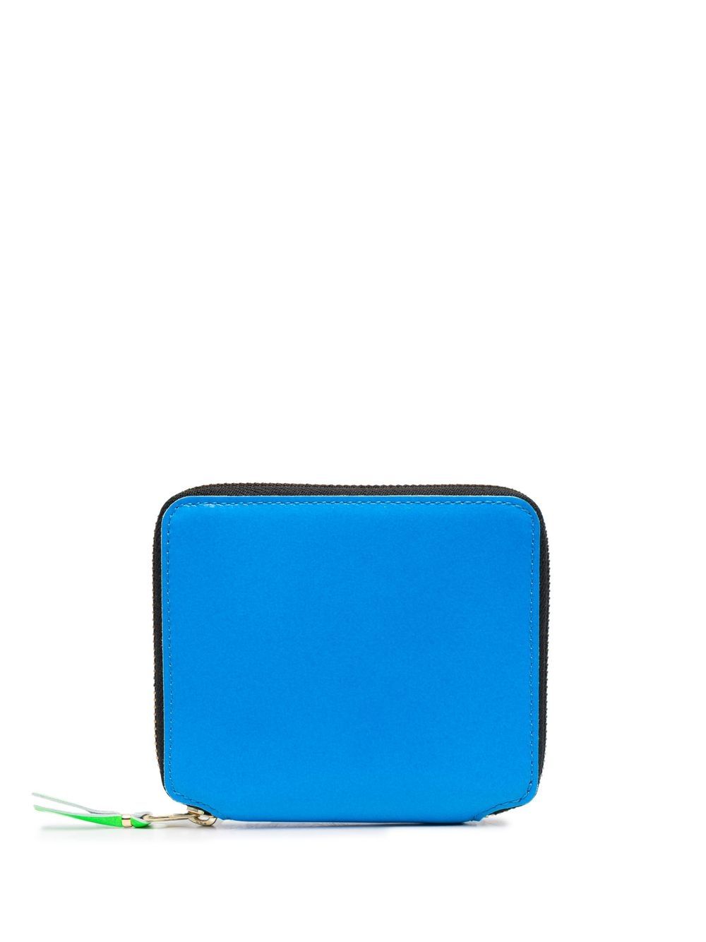 Comme Des Garçons Wallet 皮质拼色钱包 - 蓝色