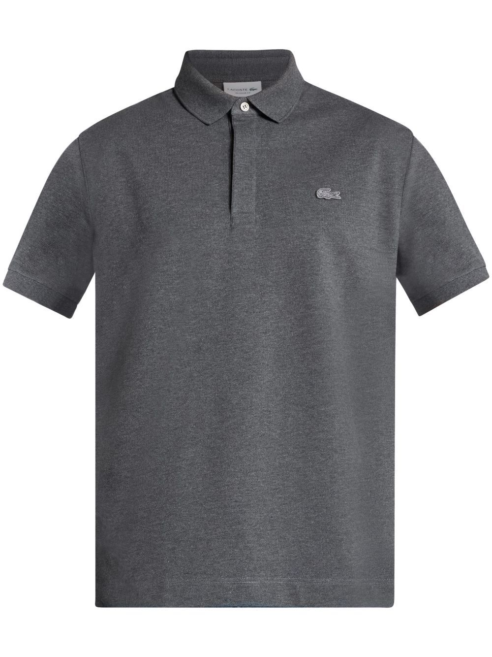 Lacoste logo刺绣polo衫 - 灰色