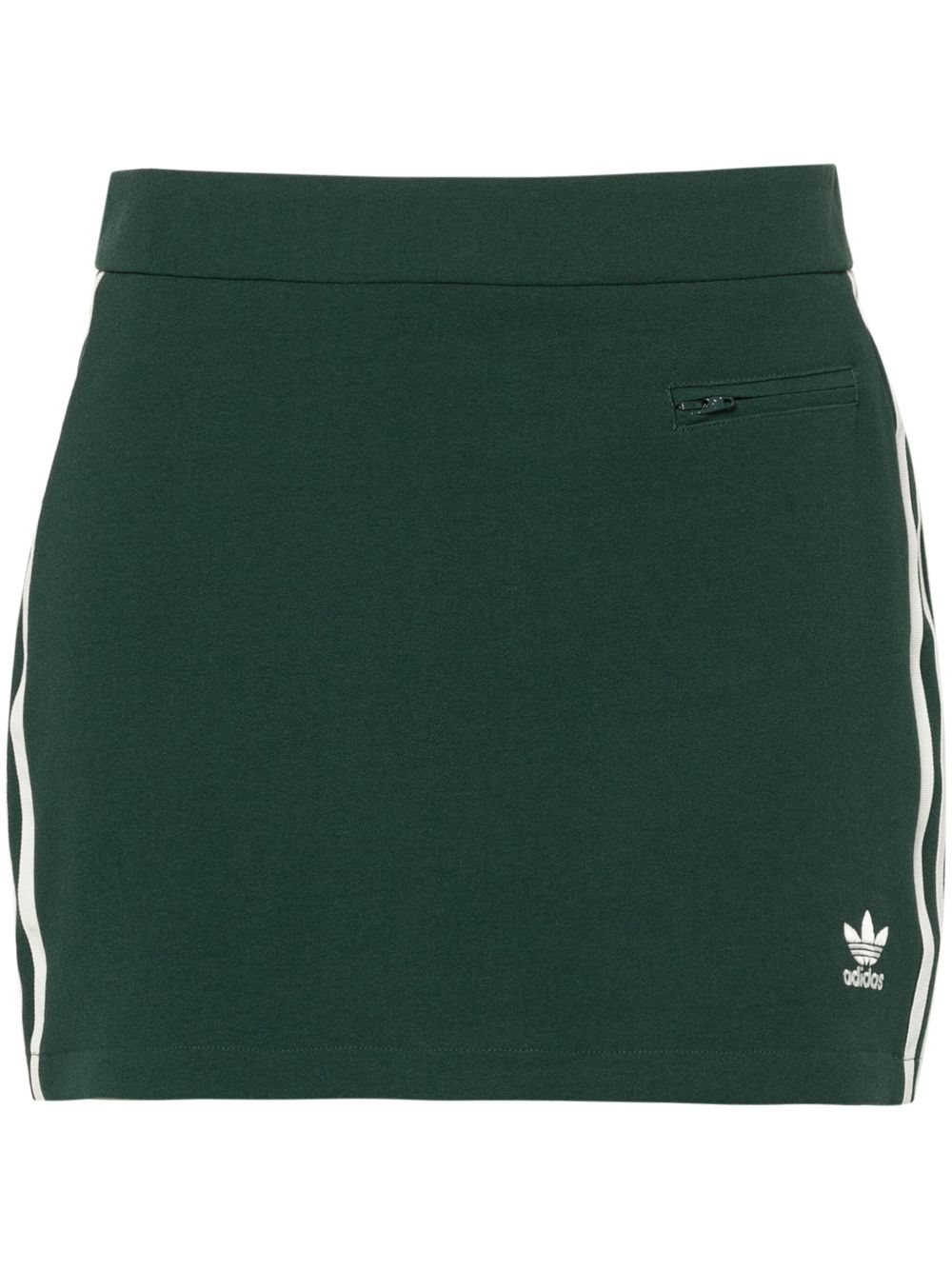 adidas 绉纱迷你半身裙 - 绿色
