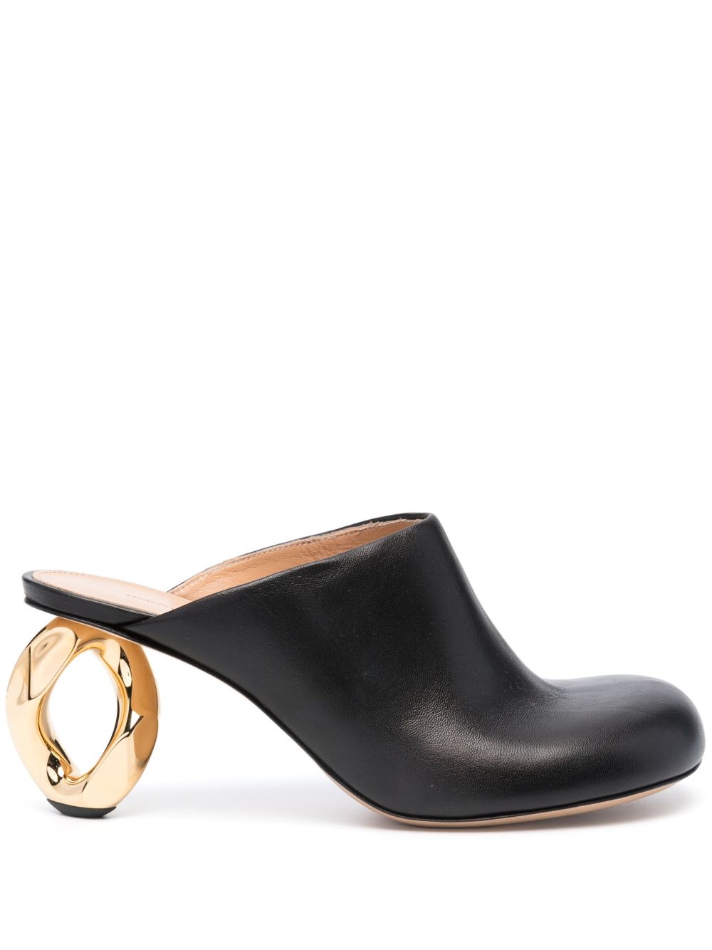 JW Anderson Chain Heel 高跟穆勒鞋 - 黑色