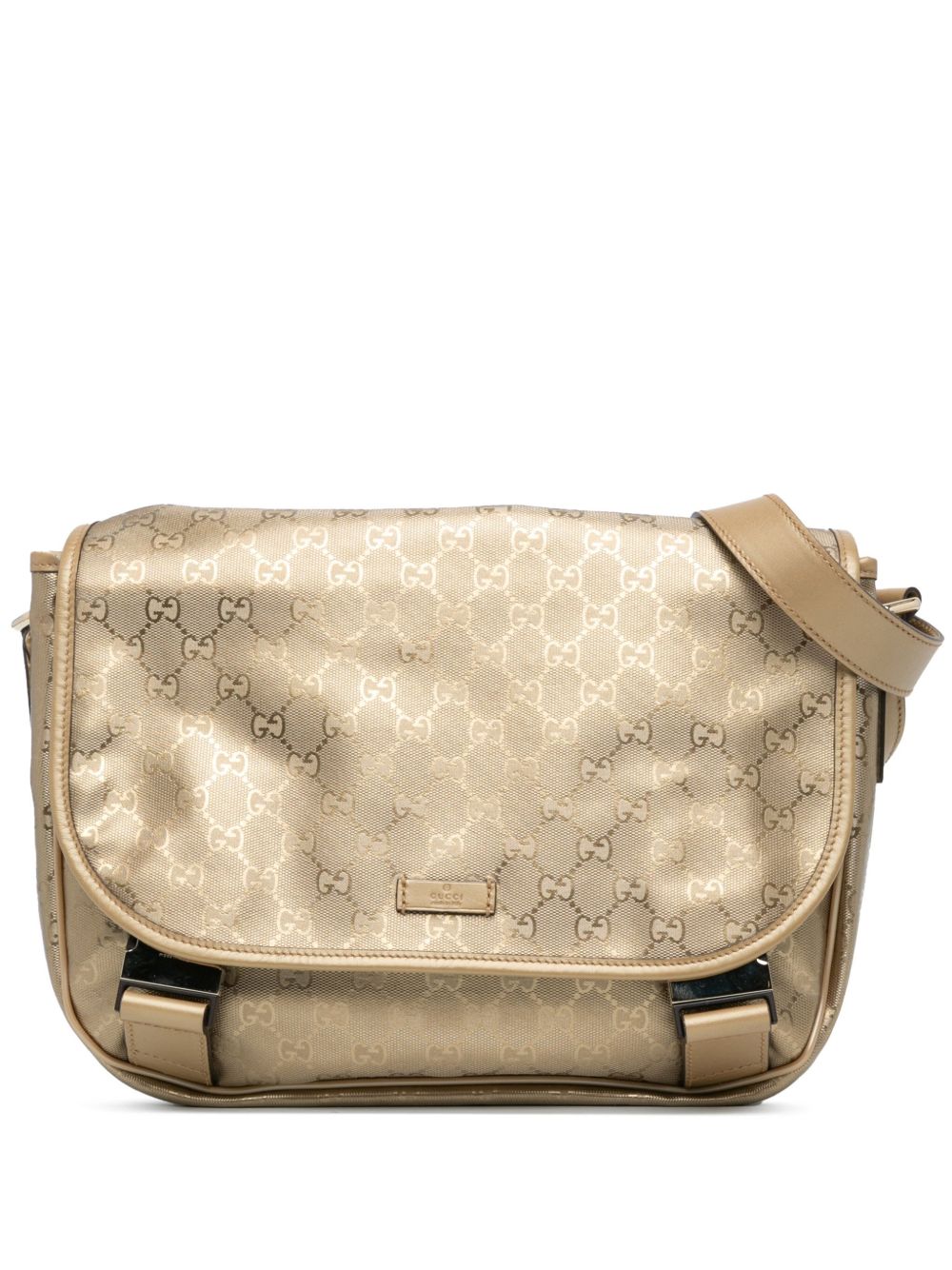Gucci Pre-Owned GG Imprime 斜挎包（2000-2015年典藏款） - 金色