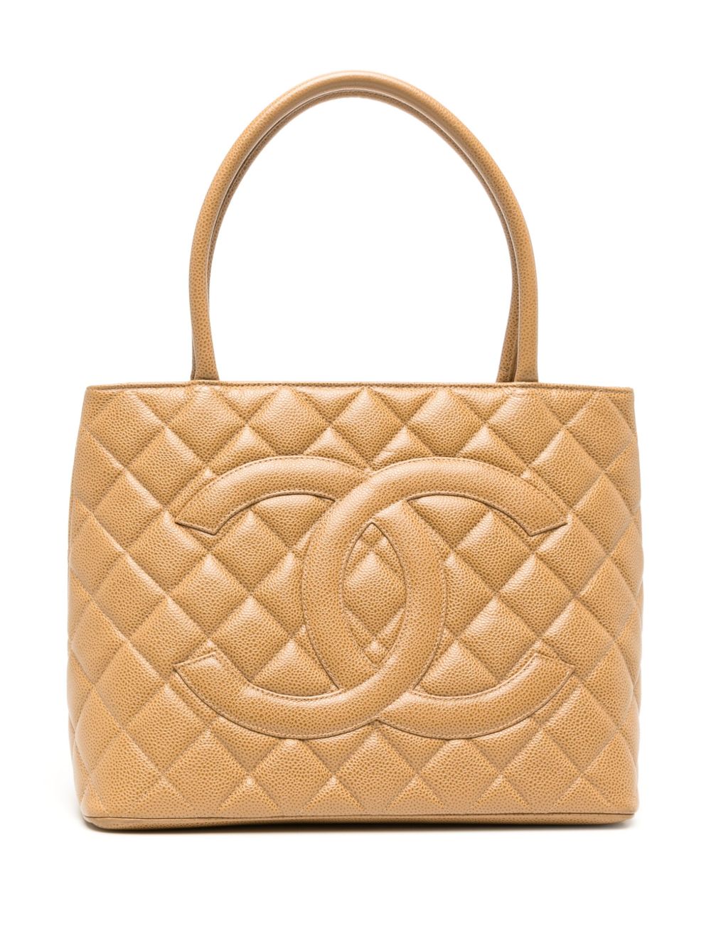 CHANEL Pre-Owned Medallion 手提包（2000年典藏款） - 橘色