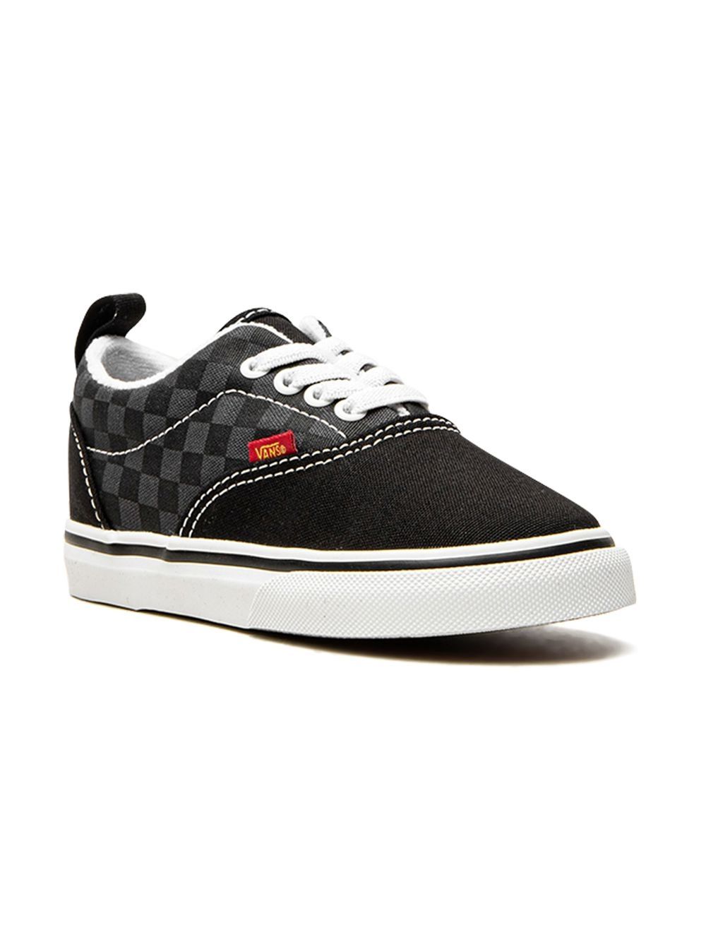 Vans Kids Elastic Flame Era 低帮板鞋 - 黑色