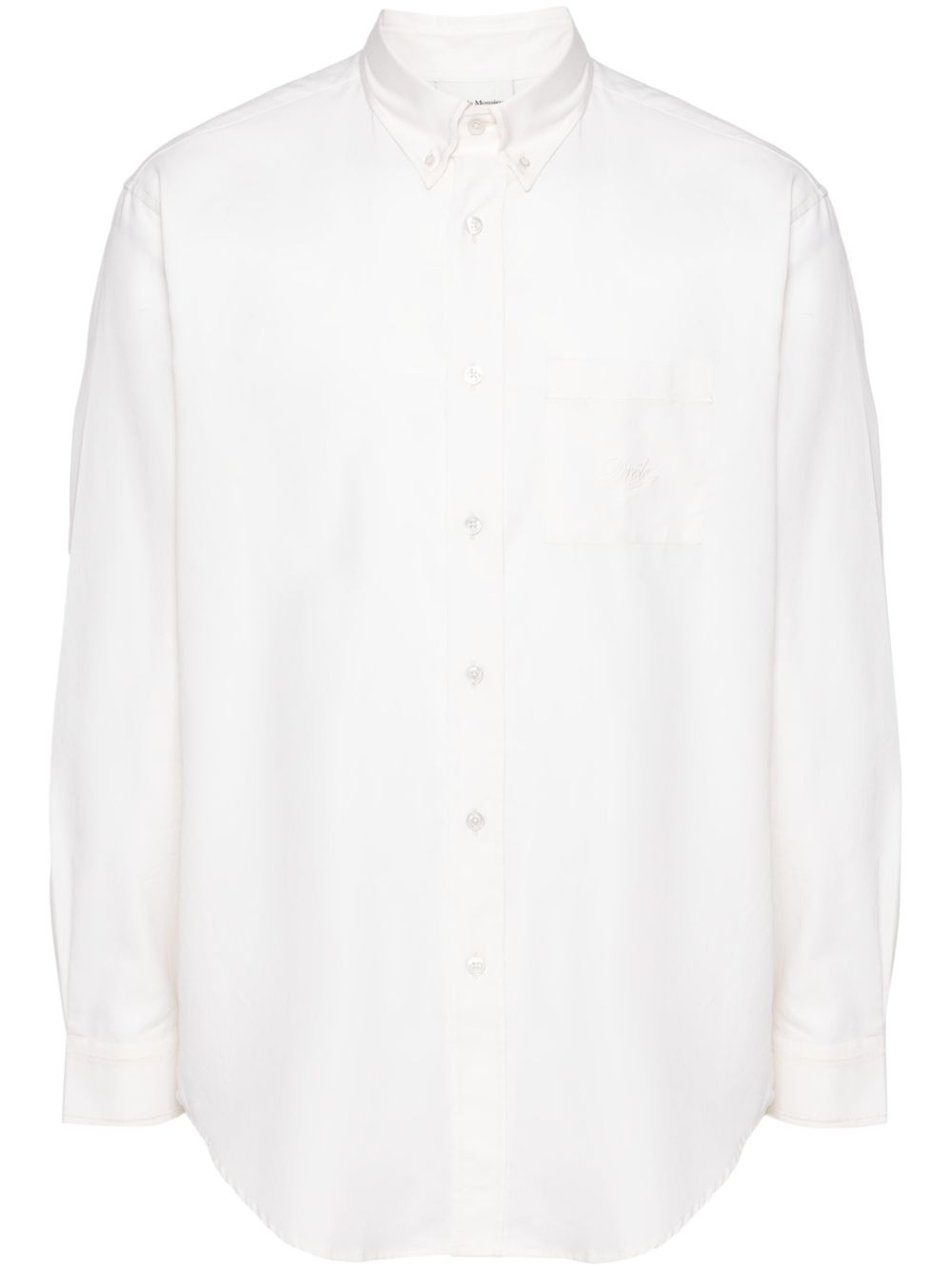 Drôle De Monsieur La Chemise Oxford 棉衬衫 - 白色