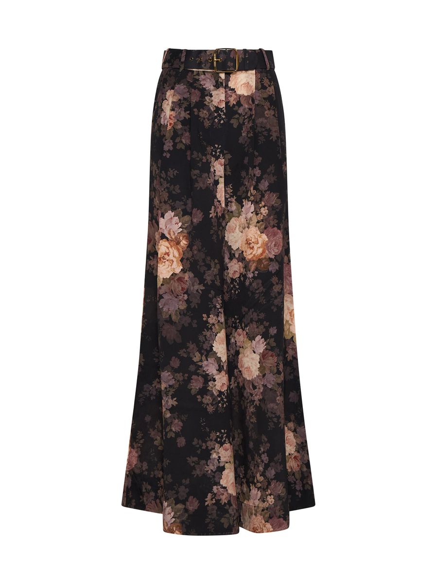 Zimmermann Illustration Tuck Silk Trousers