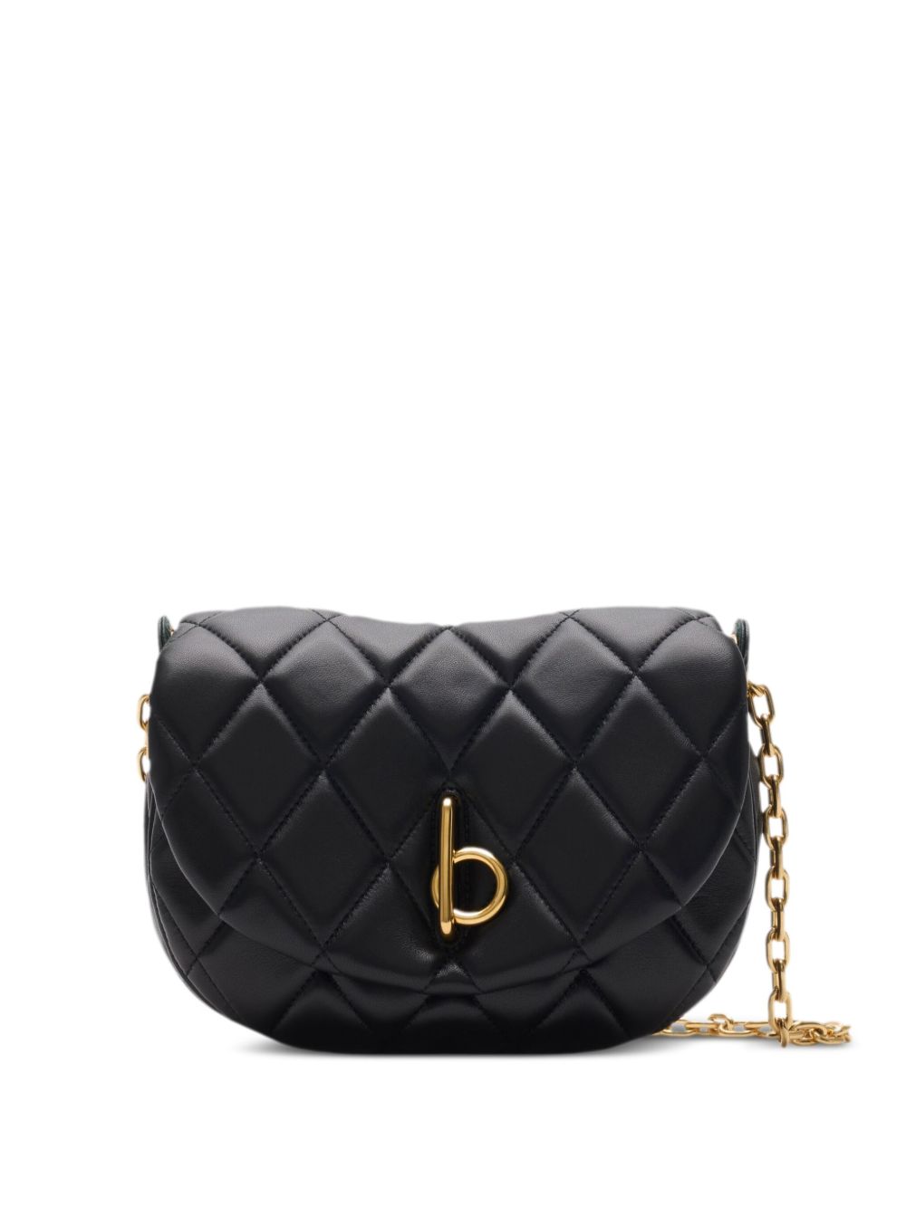 Burberry Quilted Rocking Horse 斜挎包 - 黑色
