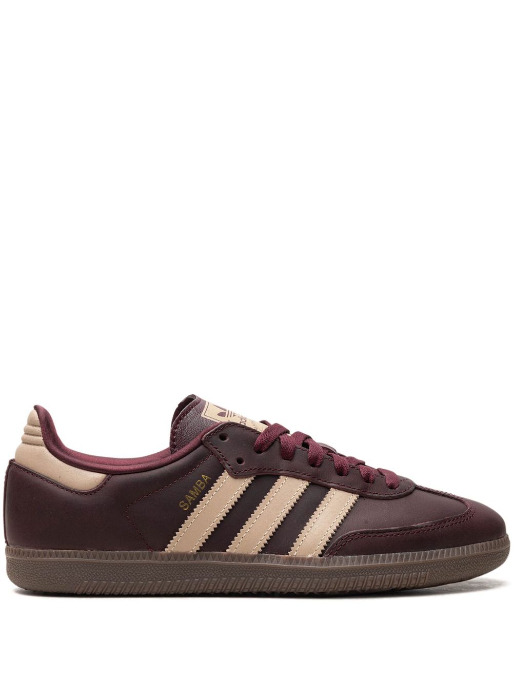 adidas Samba OG Maroon/Crystal Sand/Gold Metallic 运动鞋 - 褐色