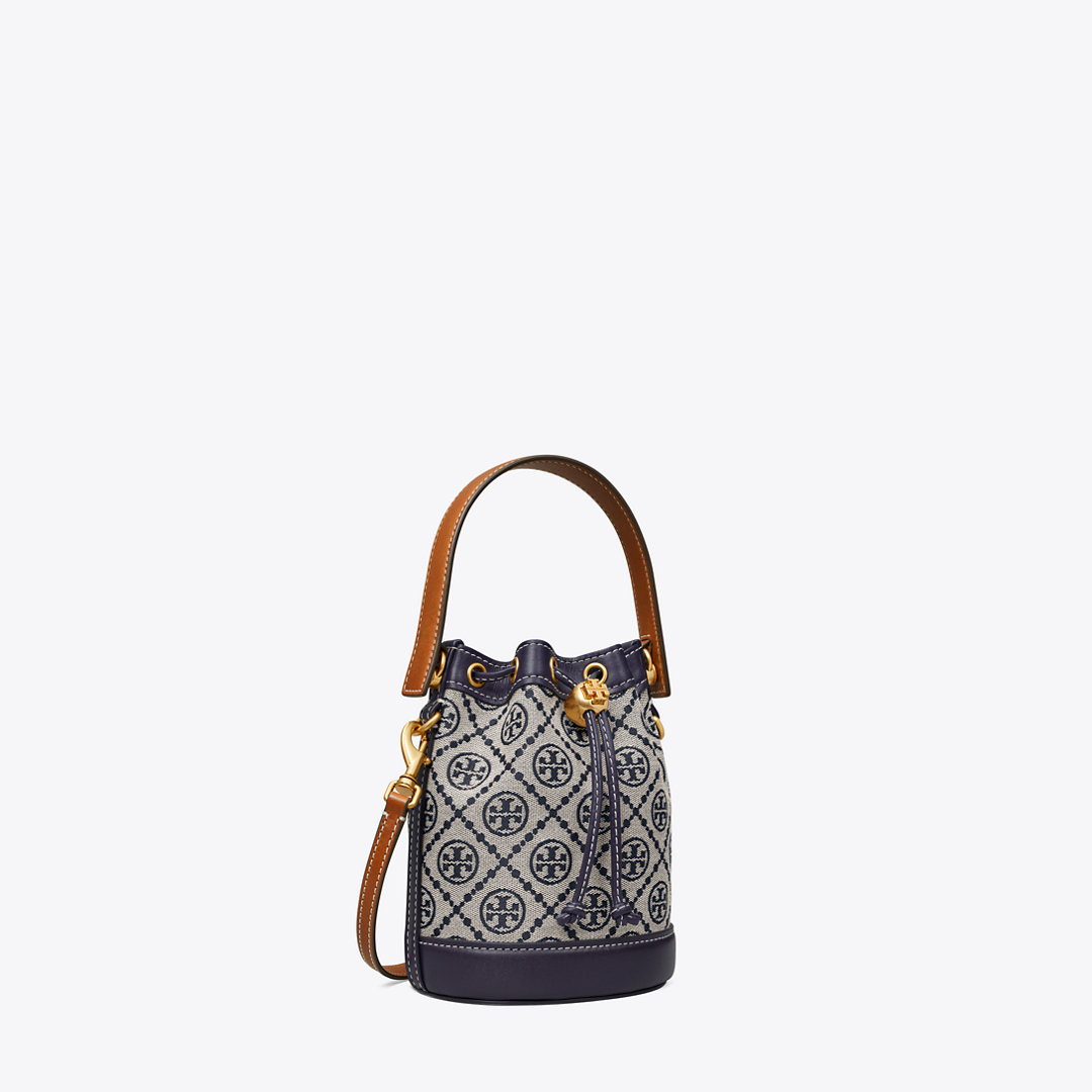 Tory Burch Mini T Monogram Bucket Bag