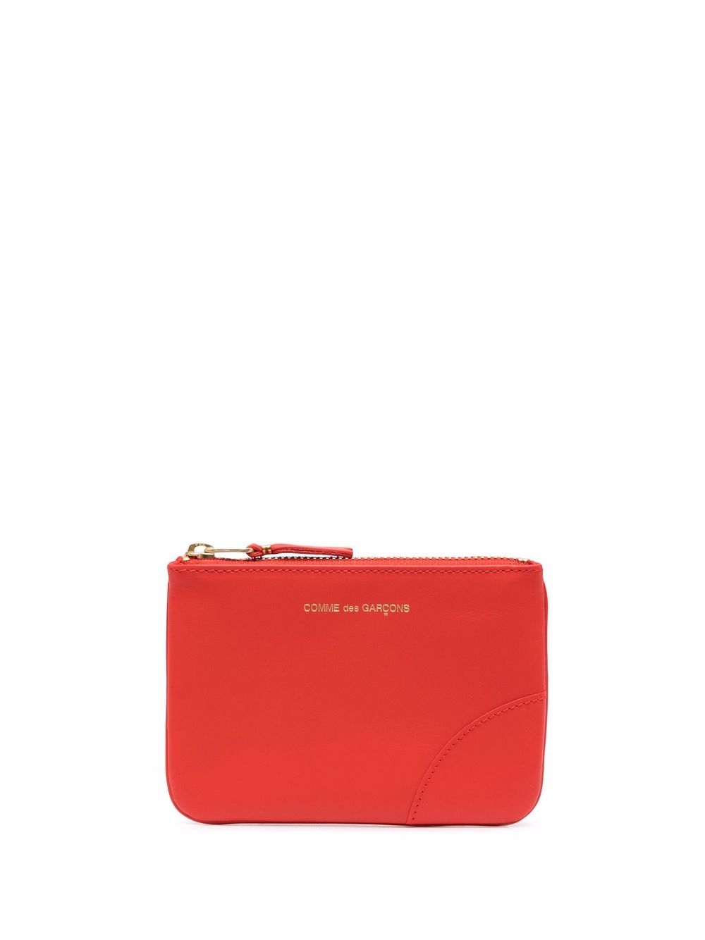 Comme Des Garçons Wallet logo雕刻钱包 - 橘色
