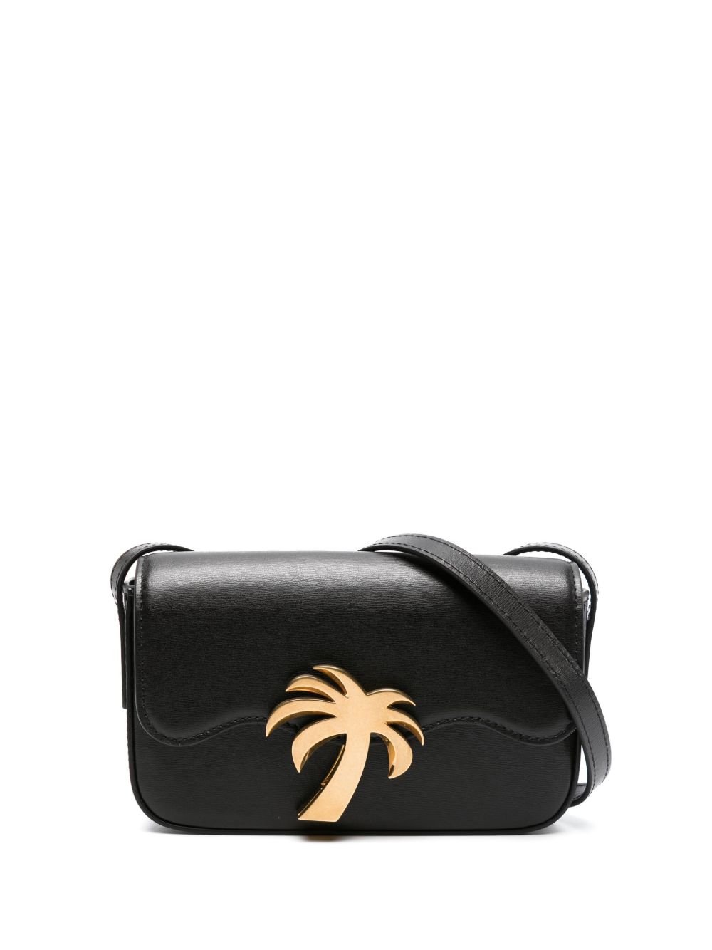Palm Angels Palm Beach 皮质斜挎包 - 黑色