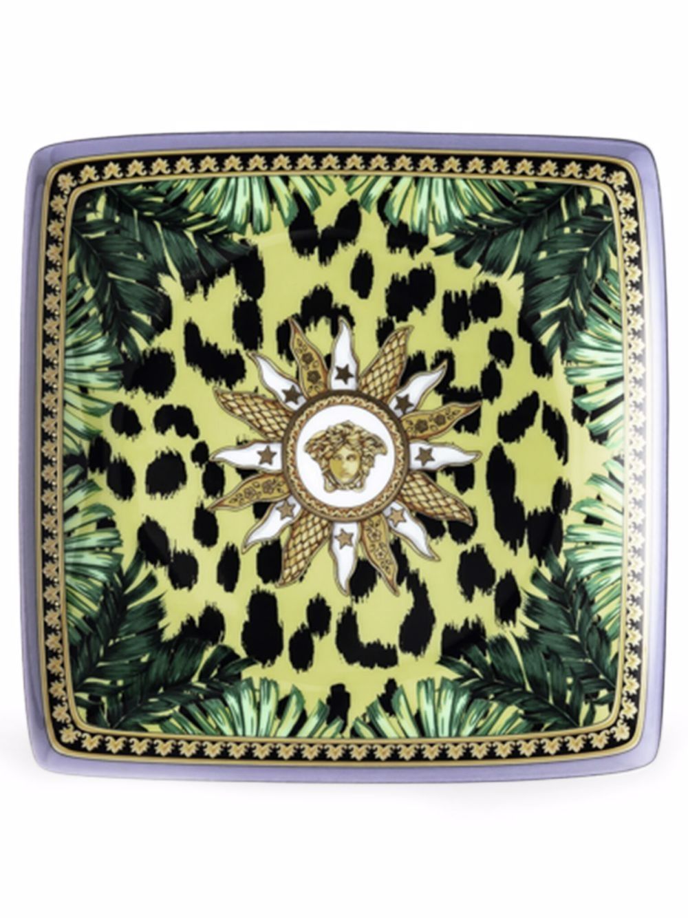 Versace Jungle Animalier 餐盘 - 绿色