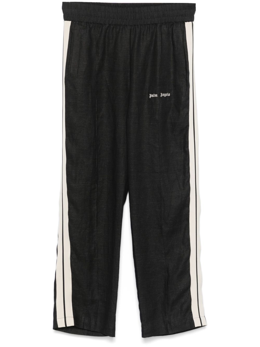 Palm Angels logo刺绣运动裤 - 黑色