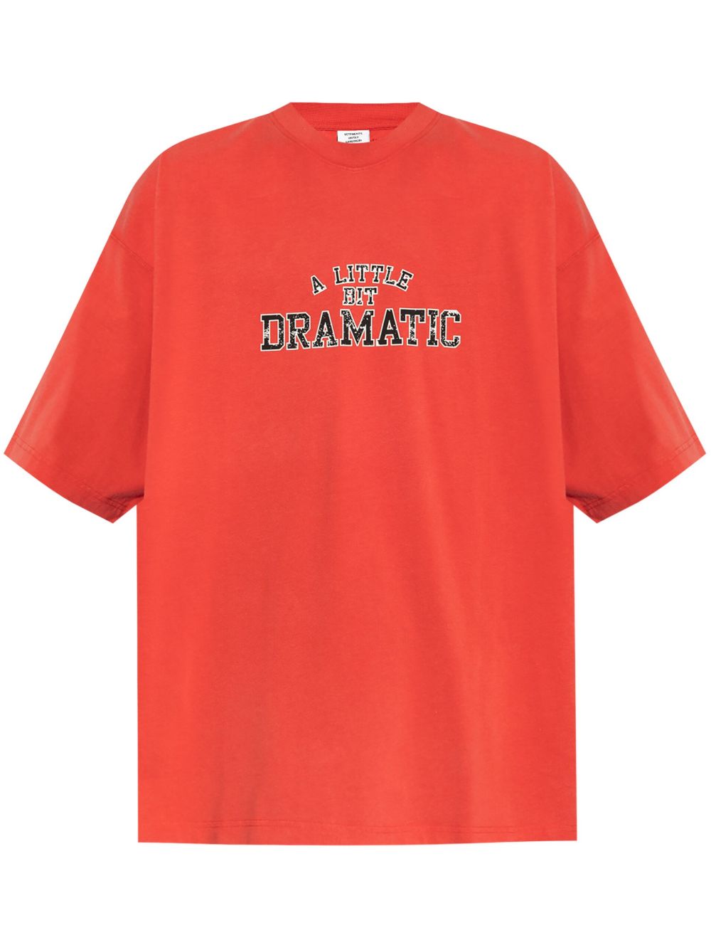 VETEMENTS A Little Bit Dramática T恤 - 红色