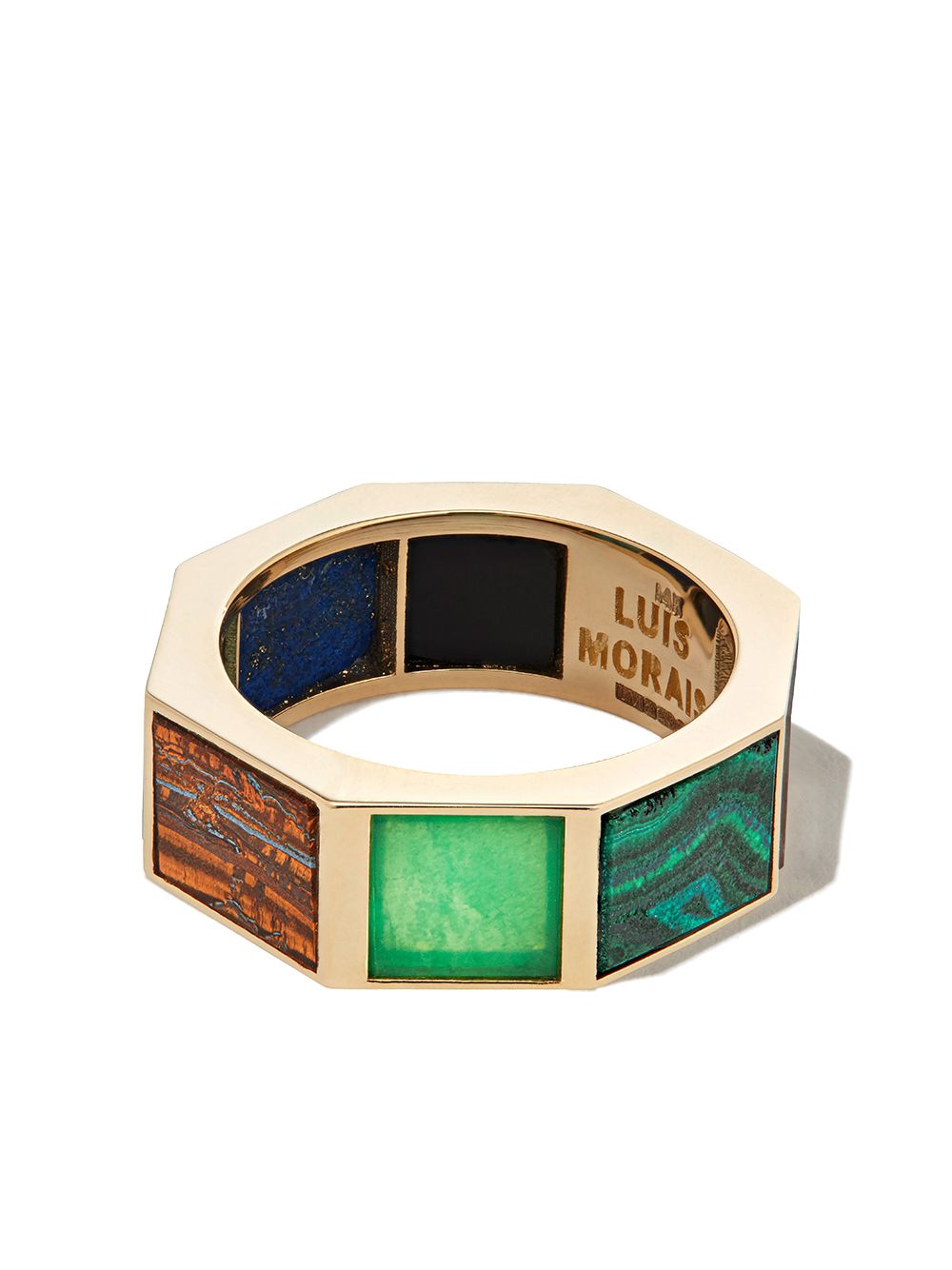 LUIS MORAIS Eternity 14K黄金多宝石戒指 - 金色