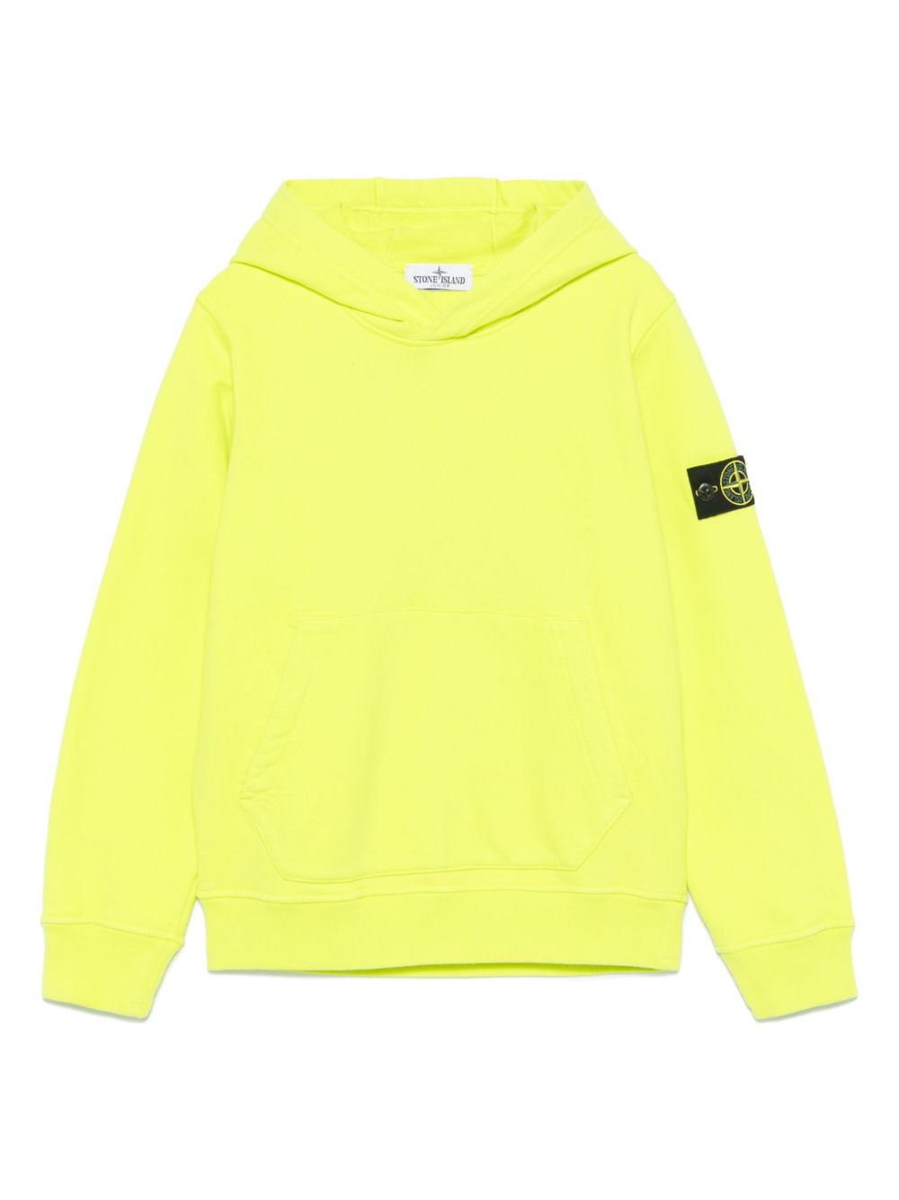 Stone Island Junior 罗盘徽章连帽衫 - 黄色