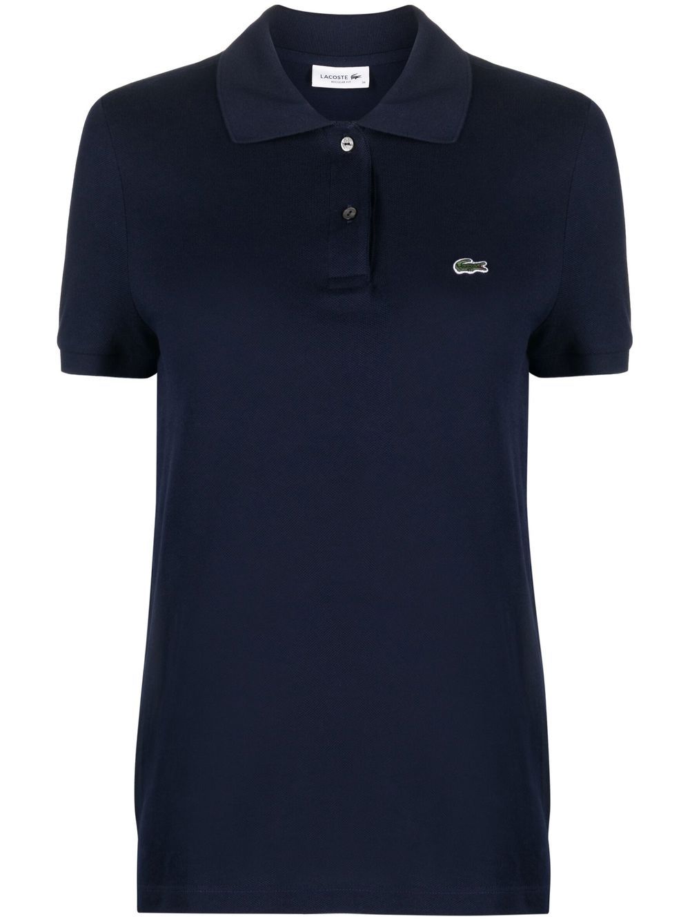 Lacoste 标贴珠地布polo衫 - 蓝色